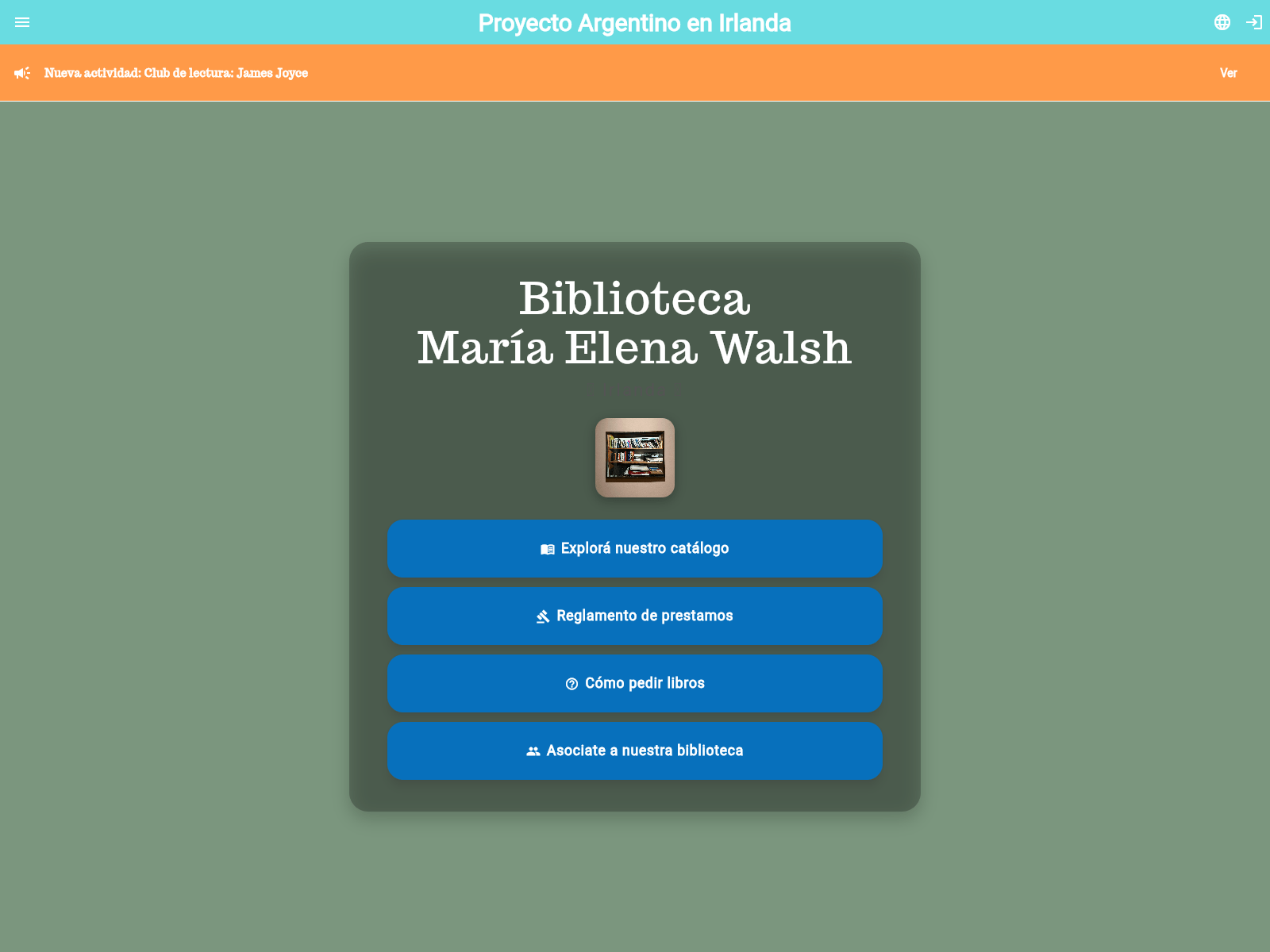 Знімок екрана bibliowalsh.org