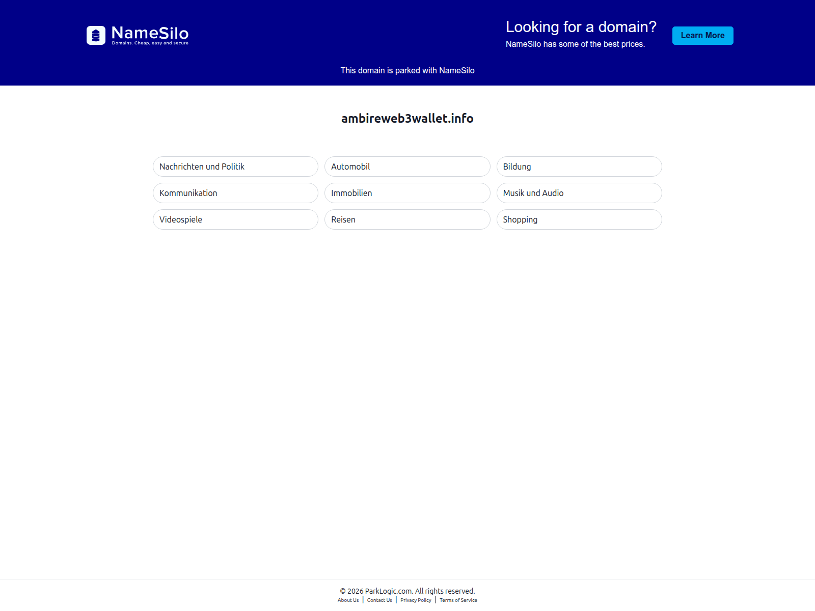Screenshot of ambireweb3wallet.info