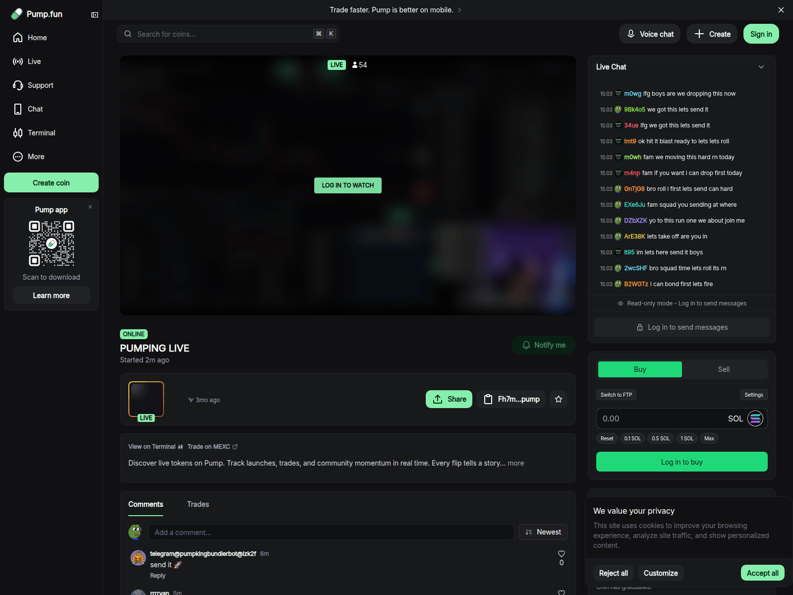 Screenshot of elonpump.top