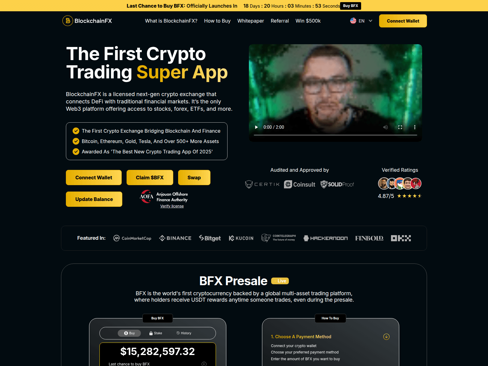 Screenshot of blockchainfx.lol
