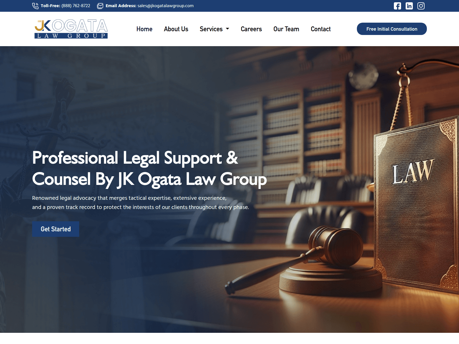 Screenshot of jkogatalawgroup.com