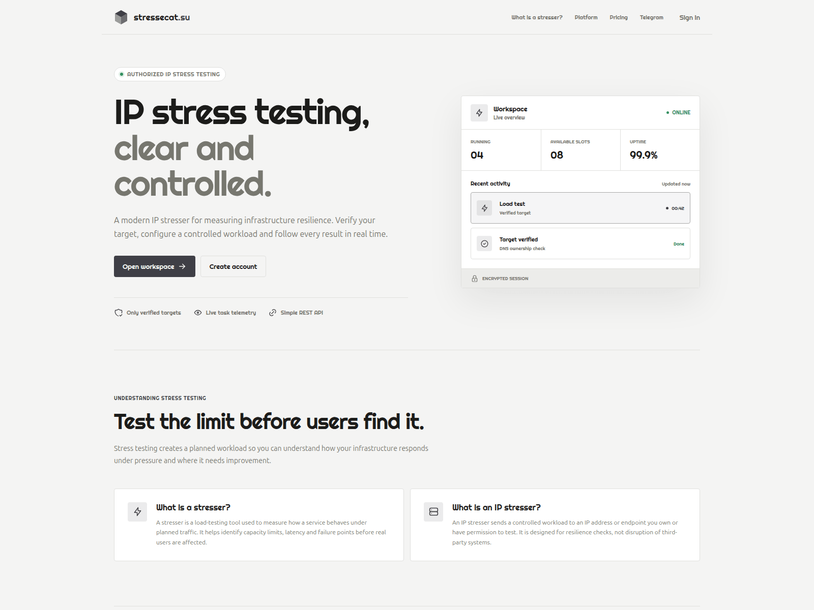 Screenshot of stressecat.su