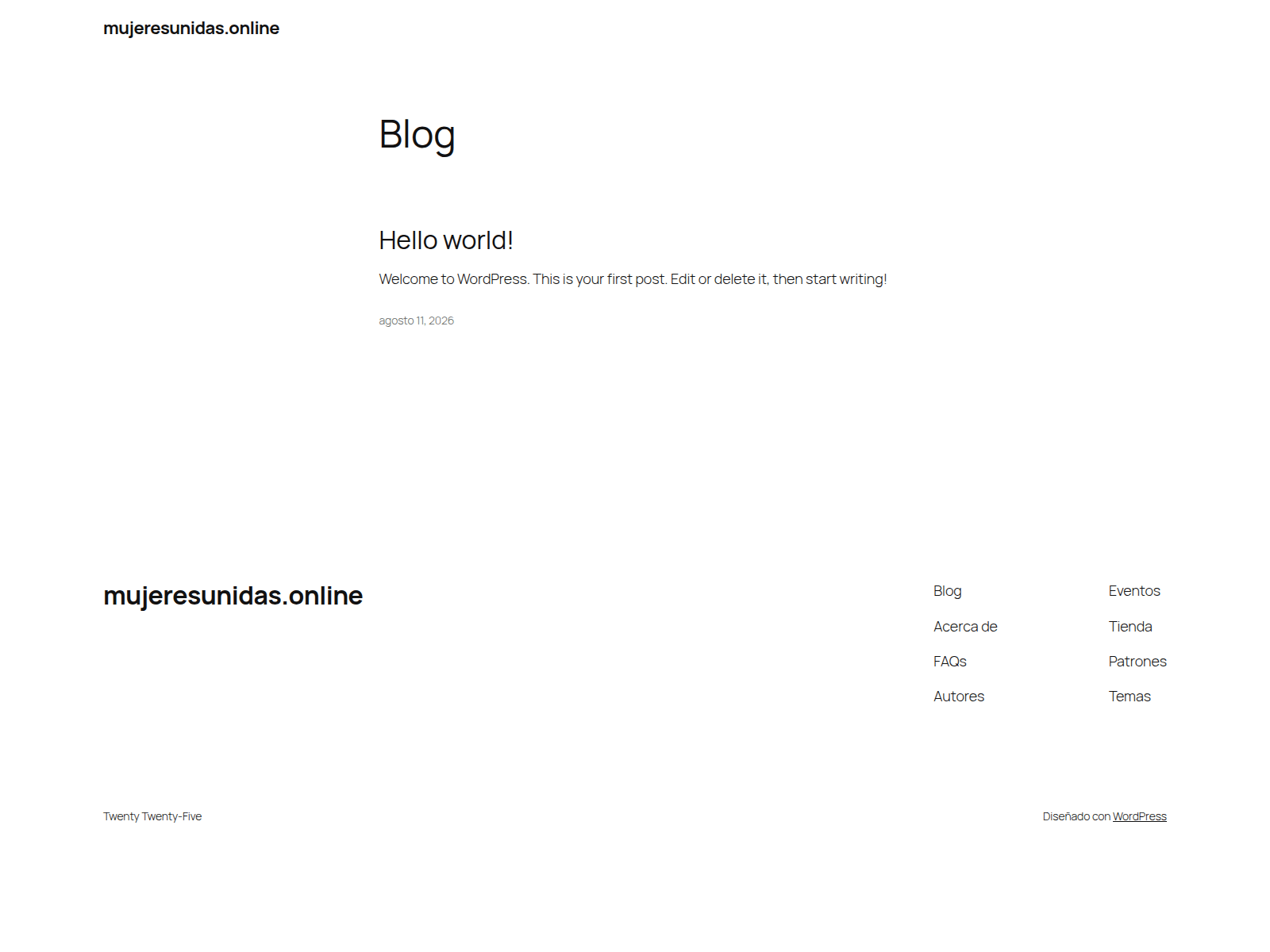 Screenshot of mujeresunidas.online