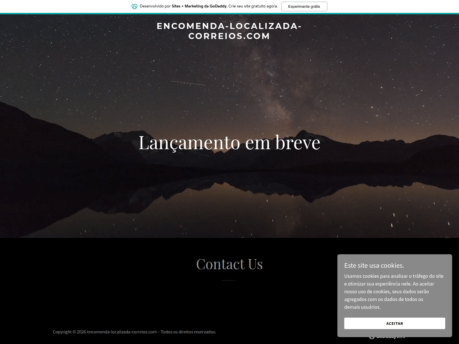 Screenshot of encomenda-localizada-correios.com