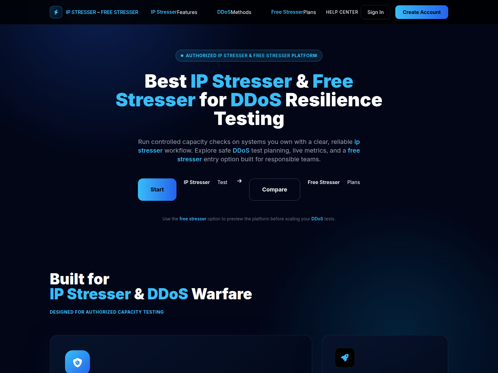 Screenshot of stresserr.online