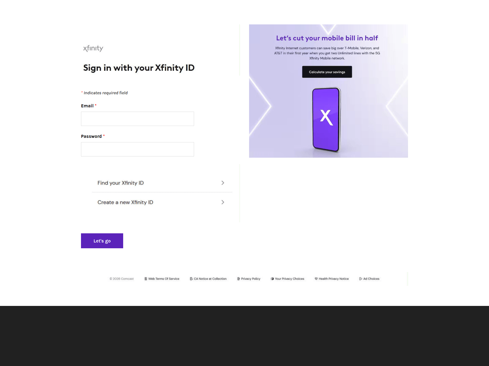 Screenshot of xxfinitywebnotify.weebly.com