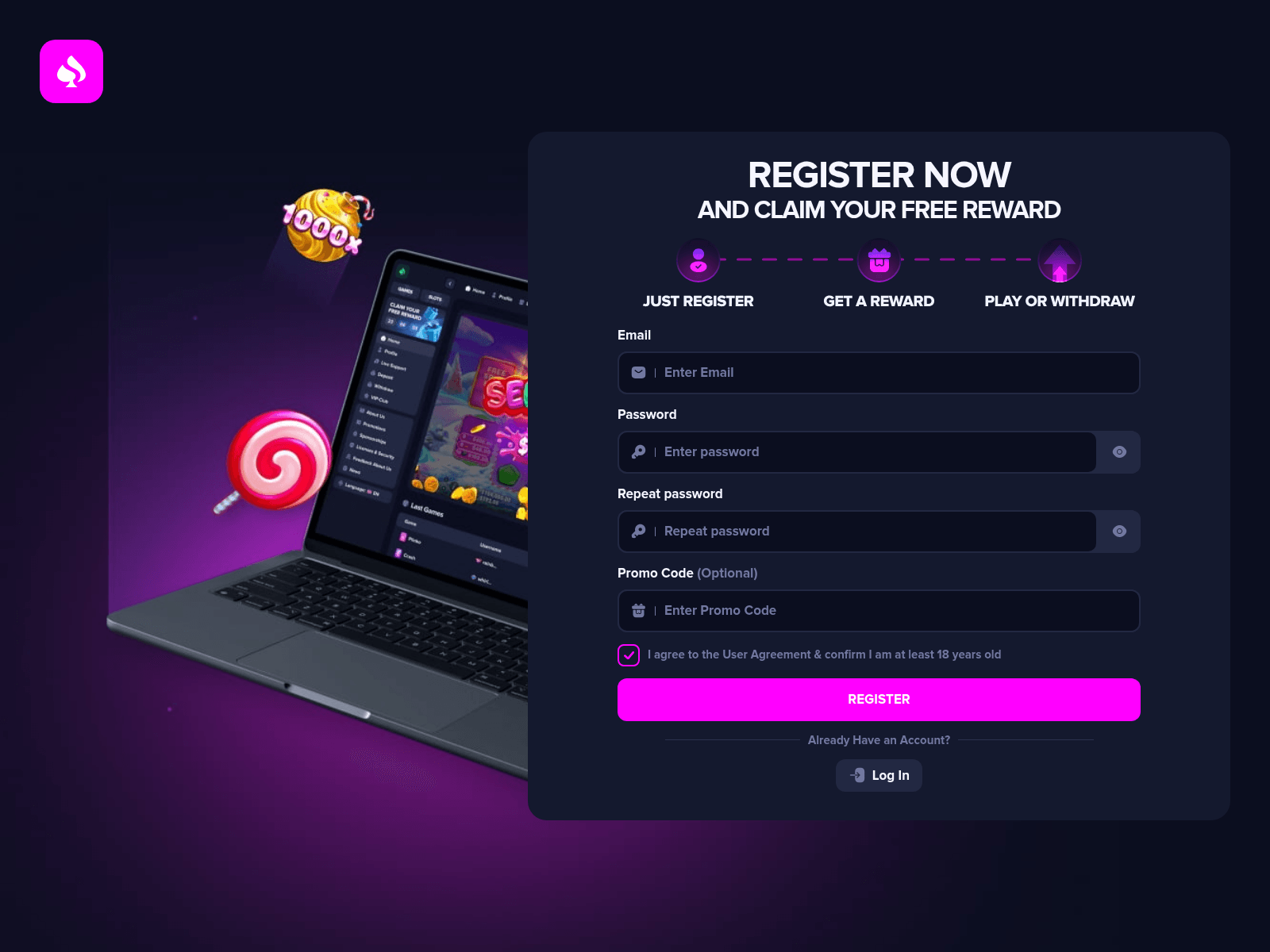 Screenshot of boostcasino.cc