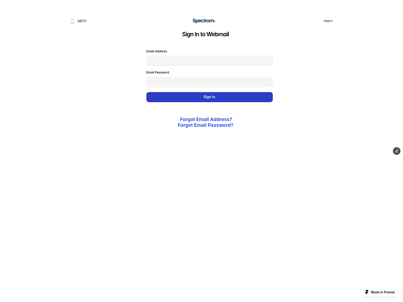 Screenshot of necessary-conference-629852.framer.app