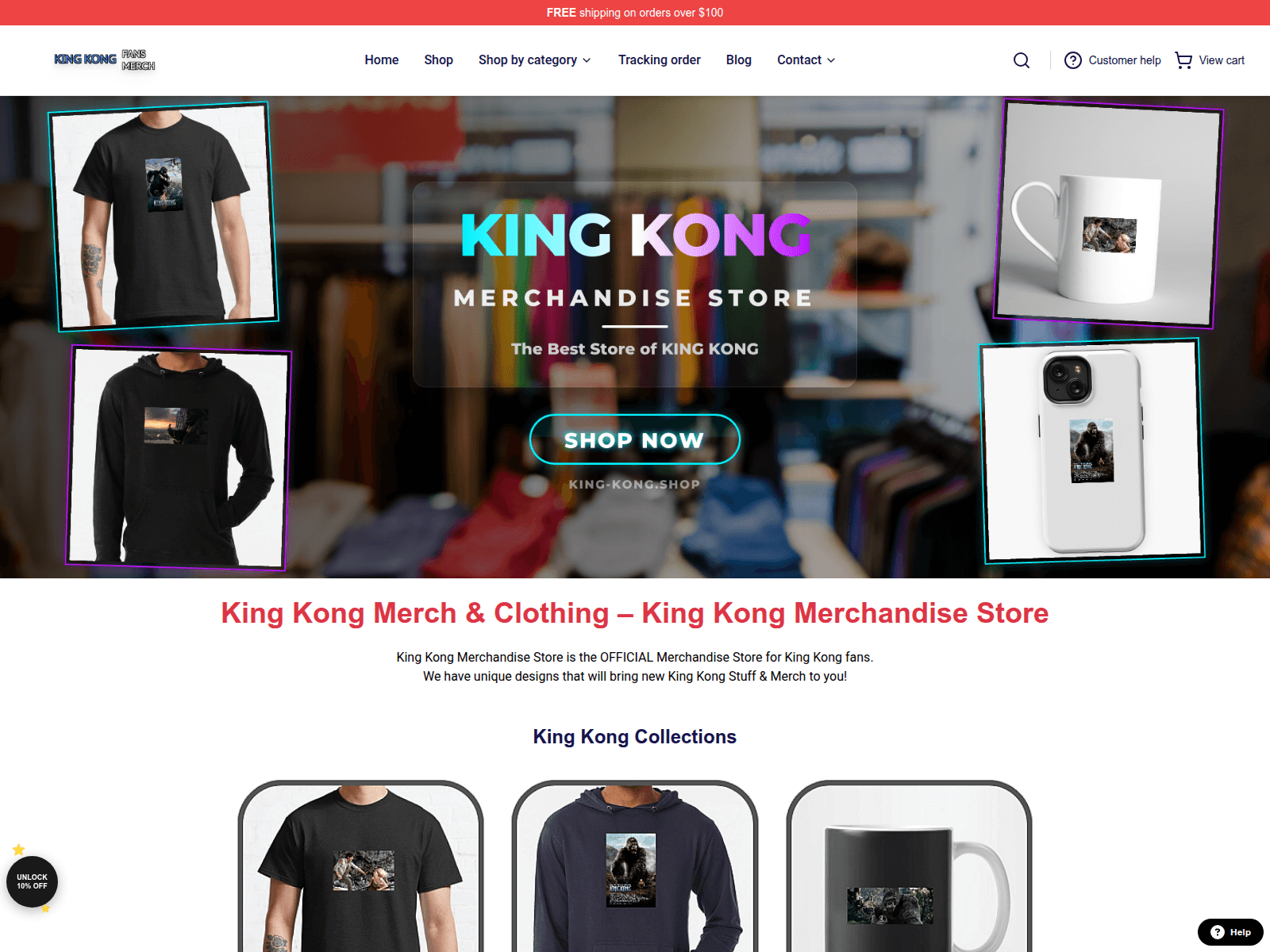 Screenshot of king-kong.shop