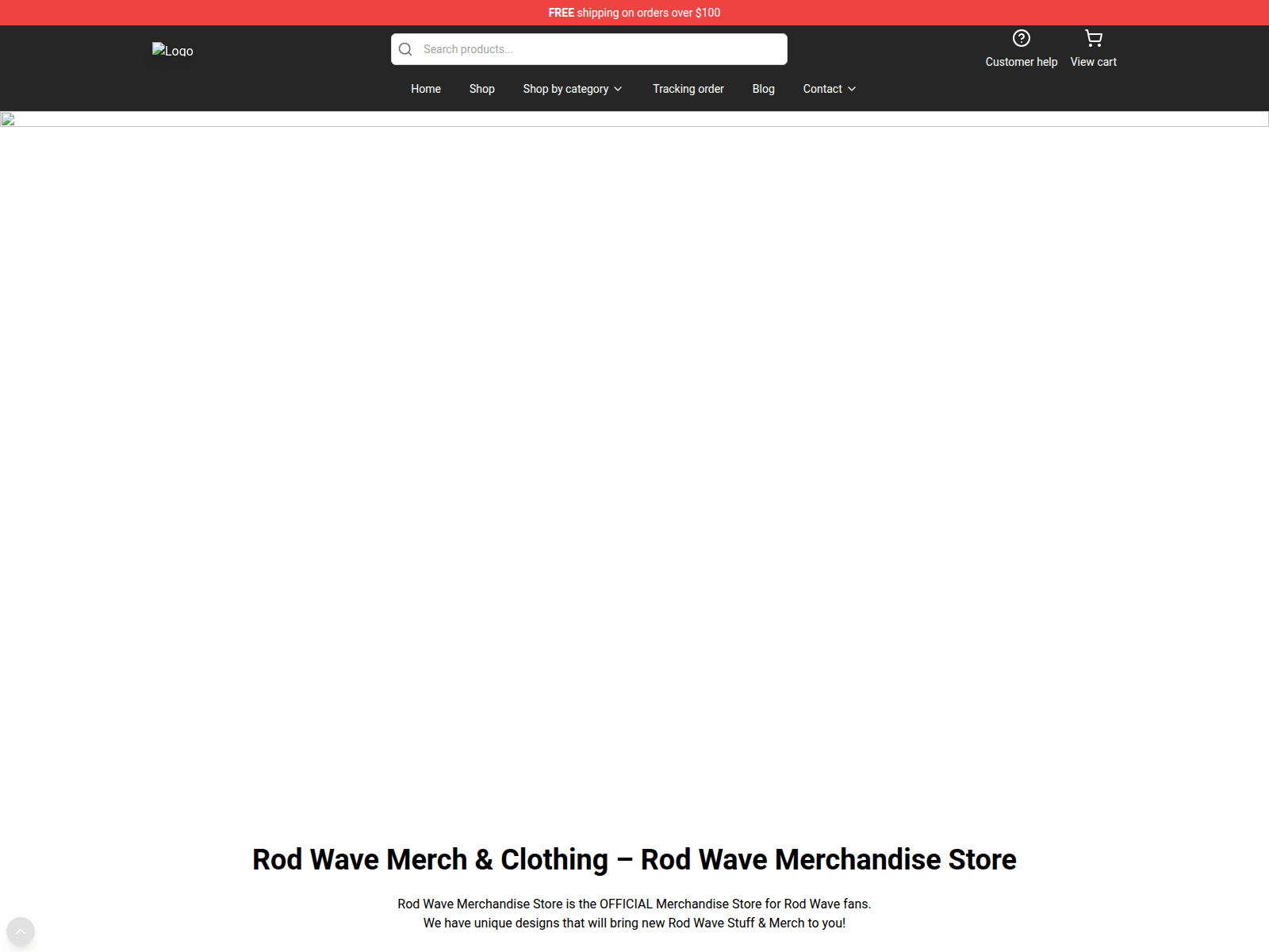 Screenshot of rodwavemerchandise.shop