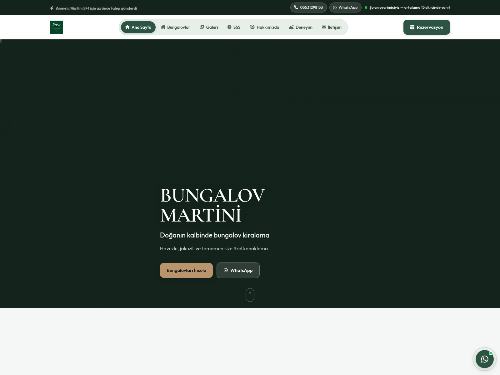 Screenshot of bungalovmartini.com