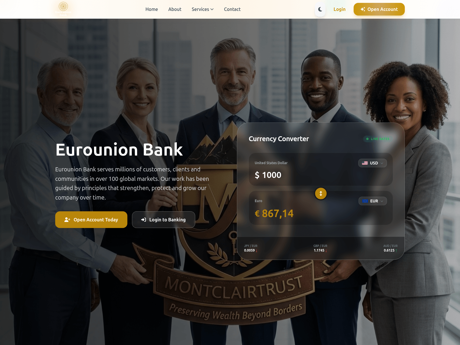 Screenshot of eurounionbank.app