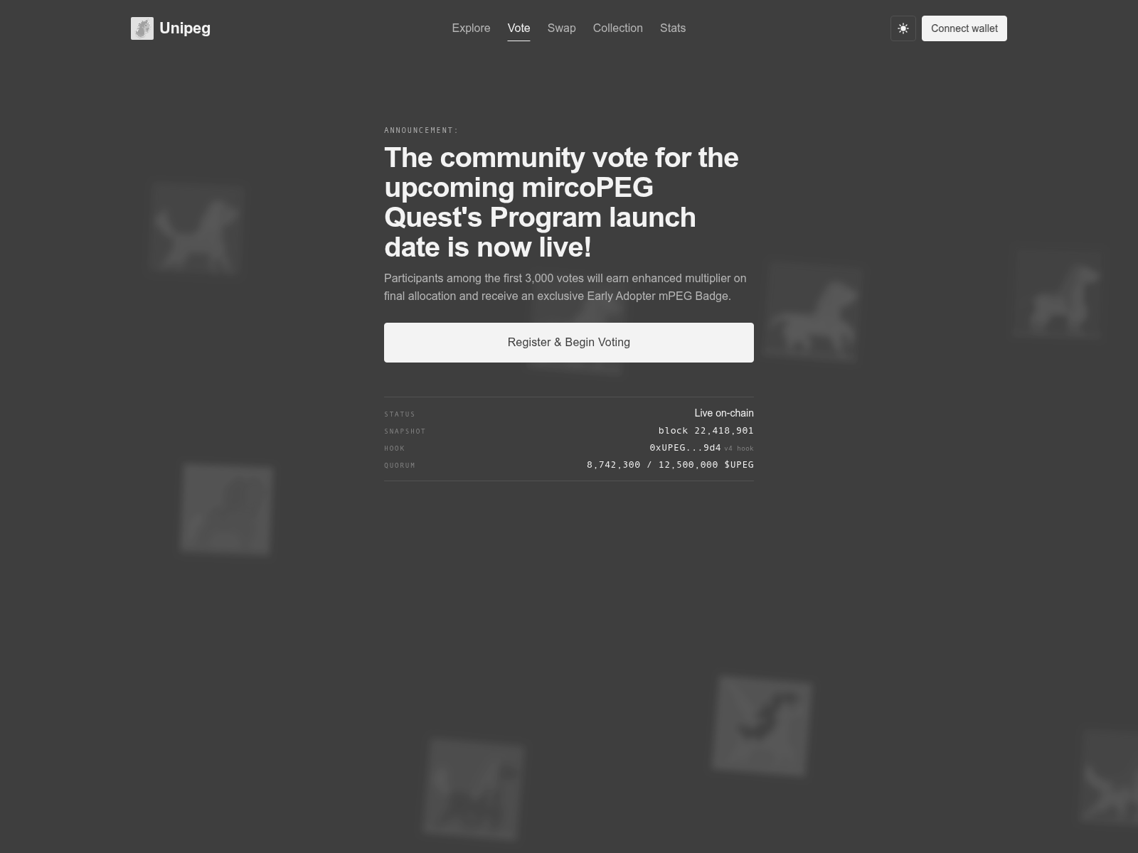 Screenshot of unipeg.cloud