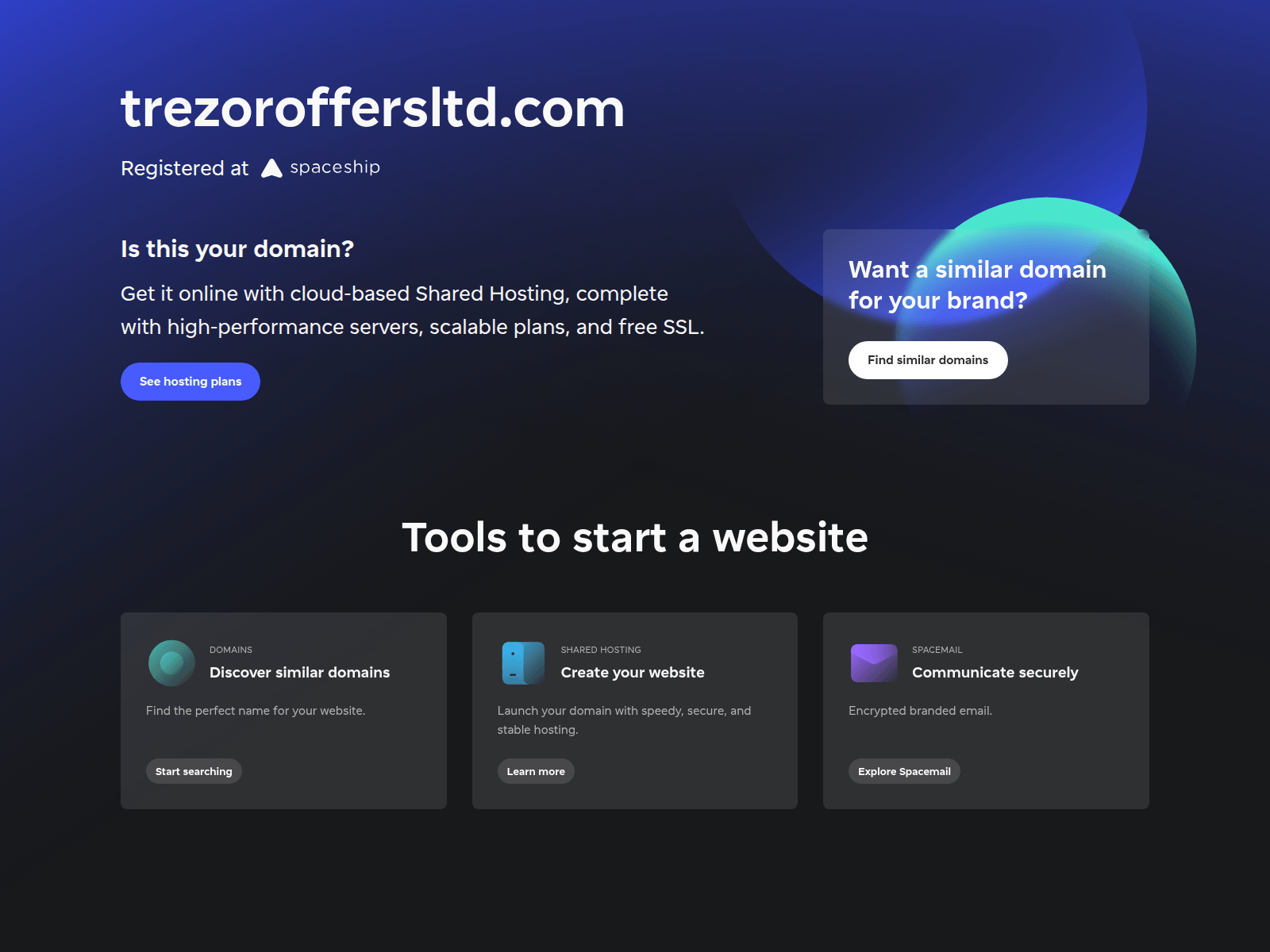 Screenshot of trezoroffersltd.com
