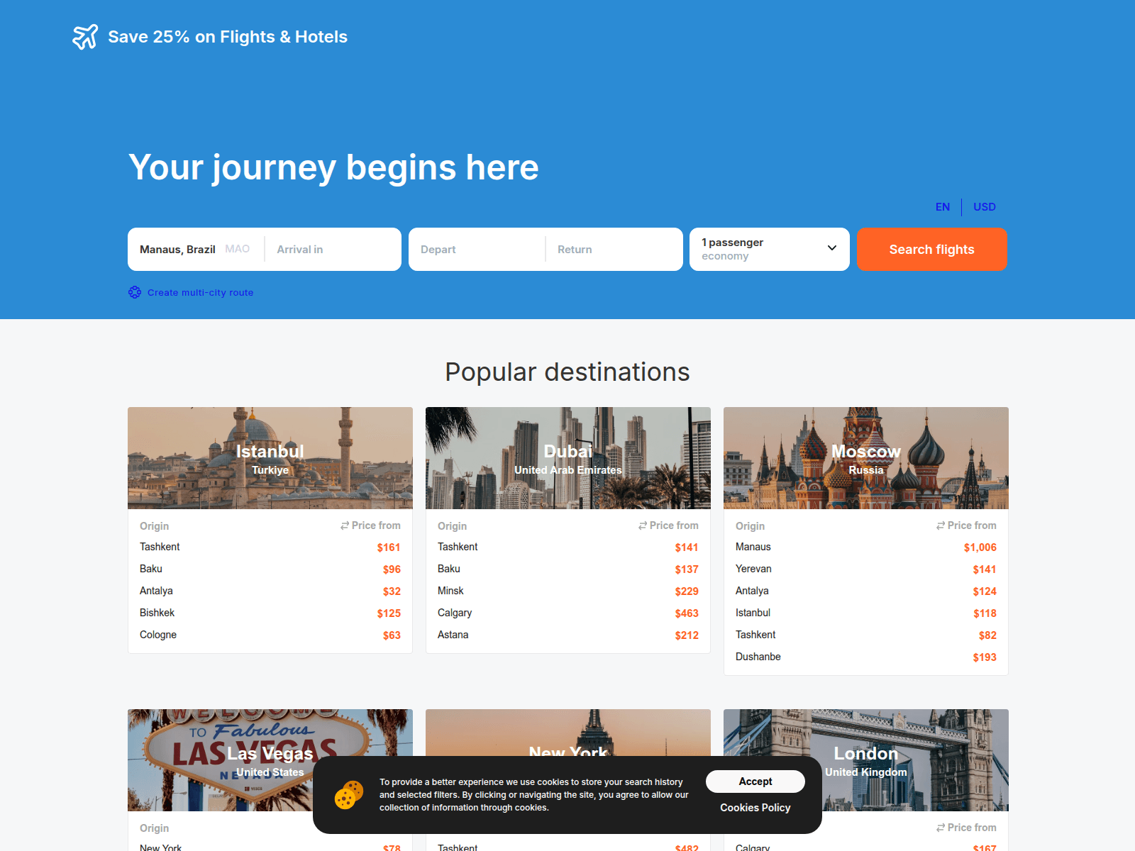 Screenshot von locals.travel