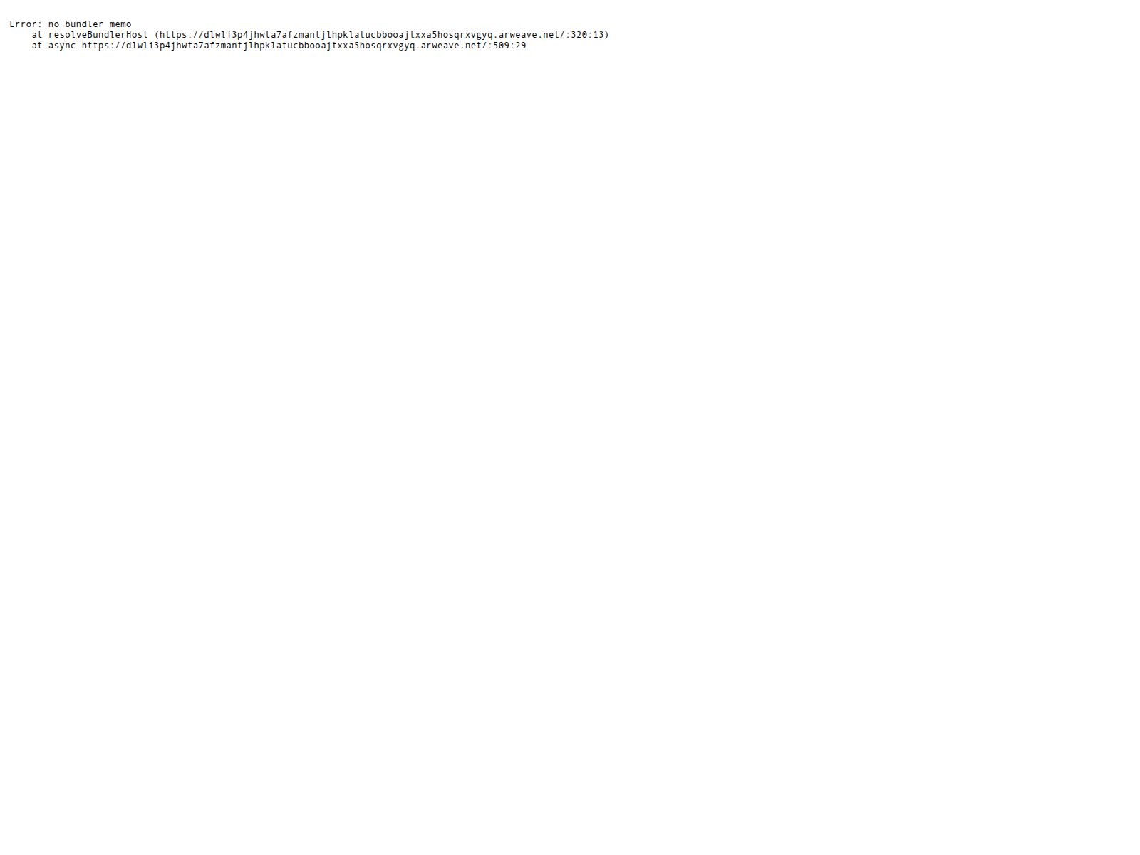 Screenshot of dlwli3p4jhwta7afzmantjlhpklatucbbooajtxxa5hosqrxvgyq.arweave.net