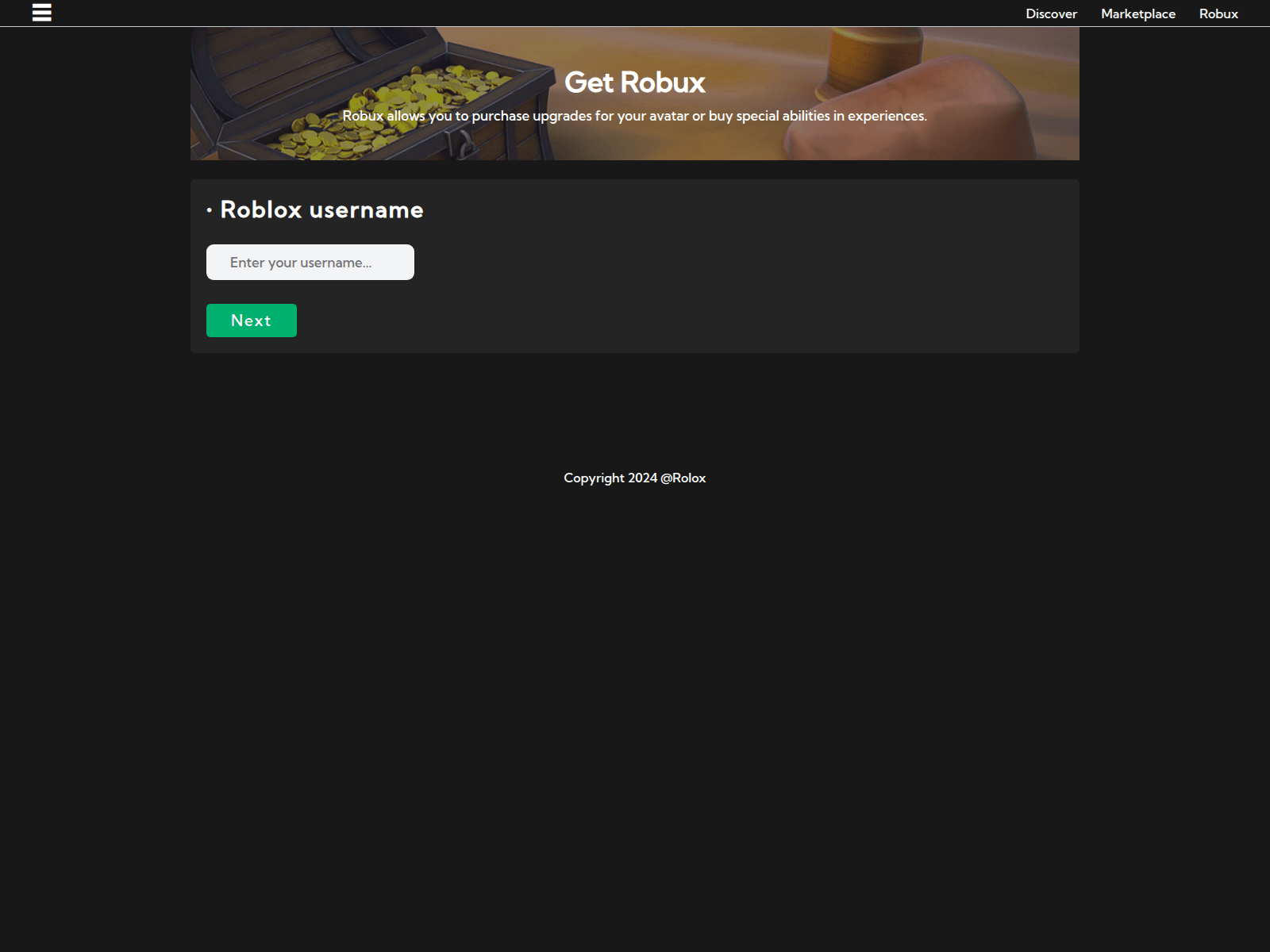 Screenshot of roloxrbx.github.io
