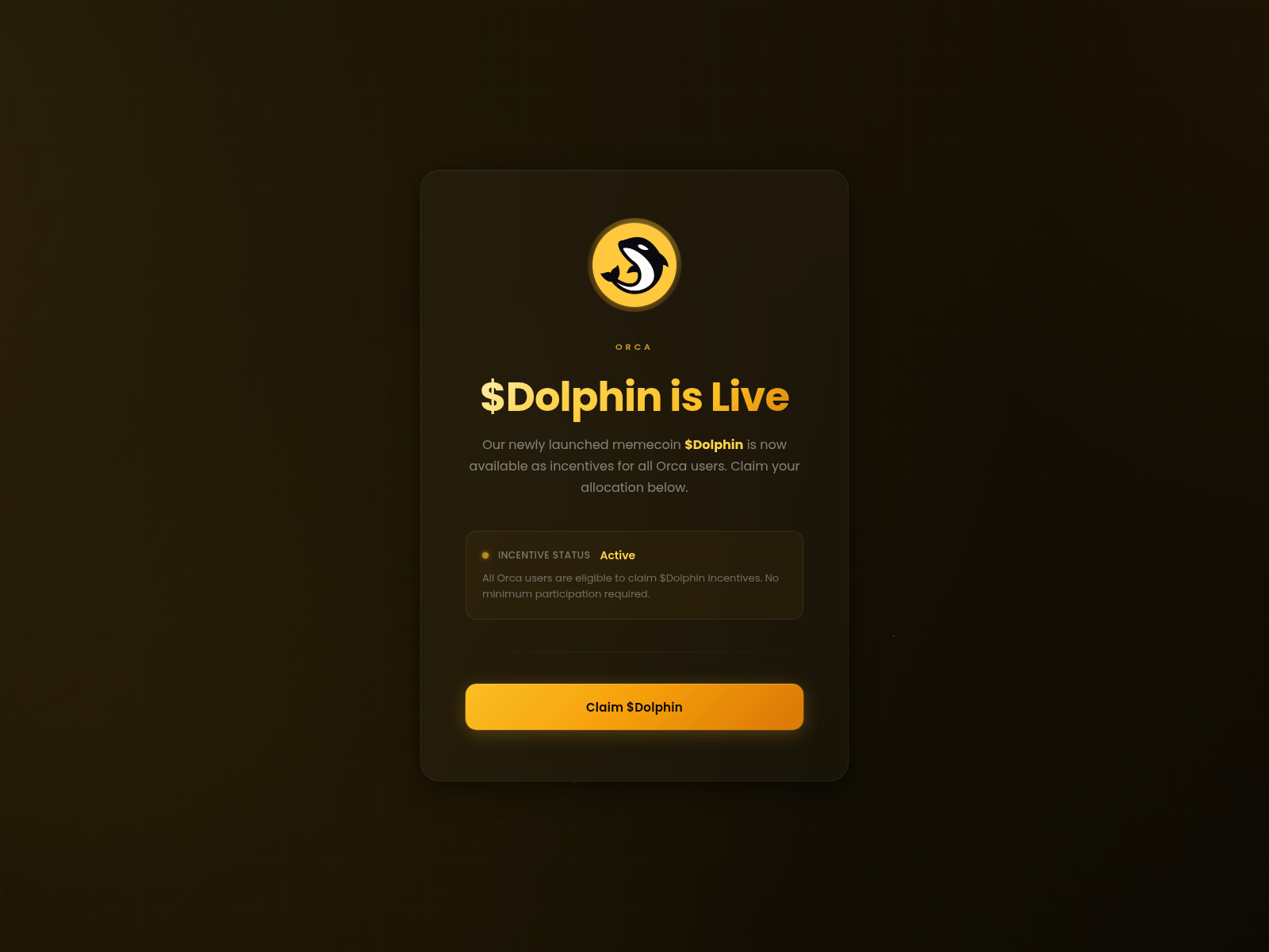 Screenshot of orcaclaim.live