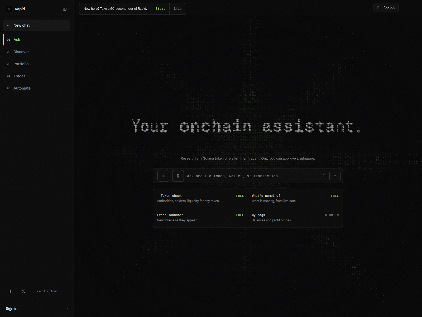 Screenshot of rapidsol.fun