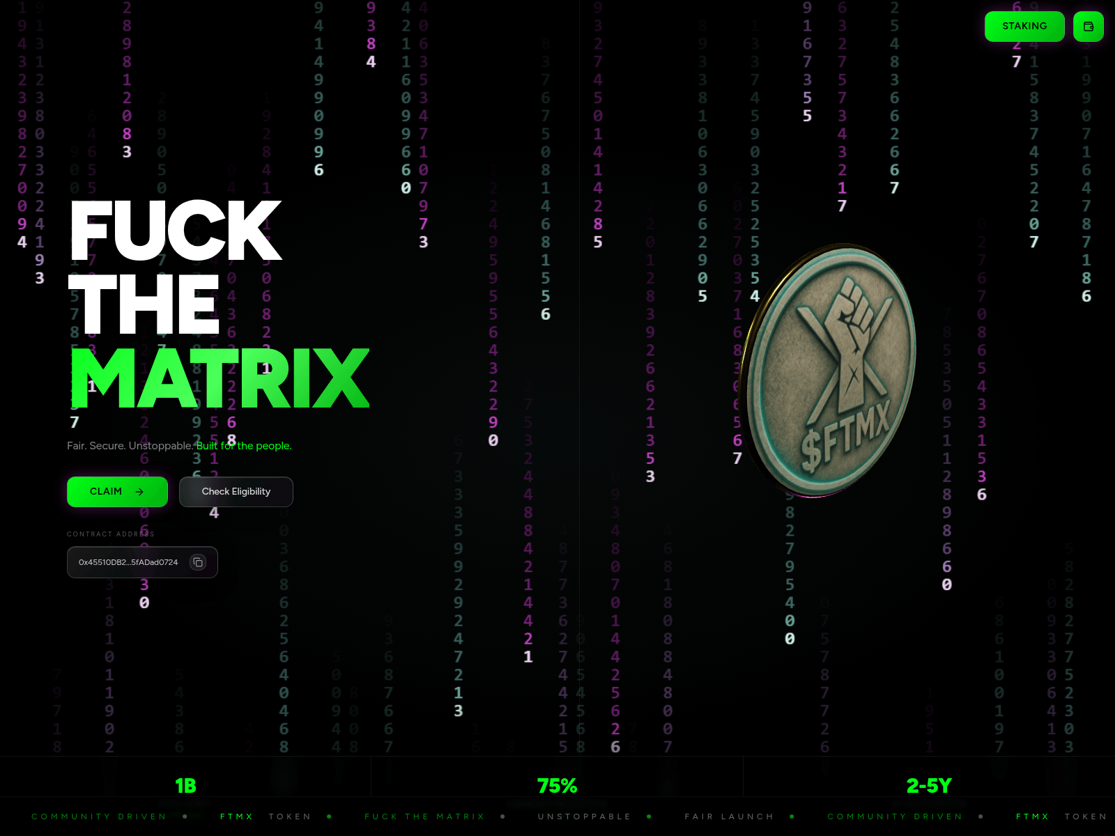 Screenshot of ftmtokenclaim.xyz