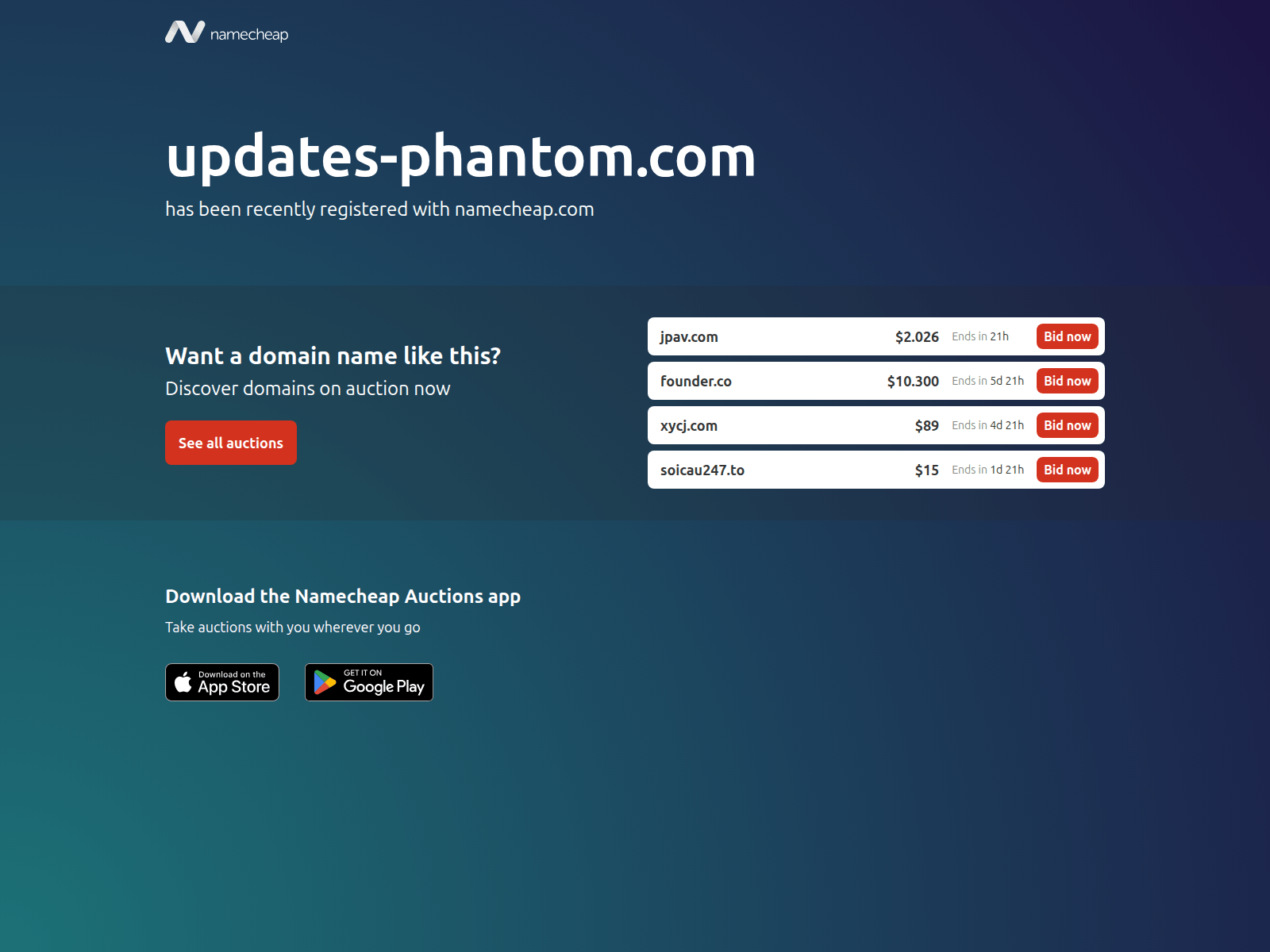Screenshot of updates-phantom.com