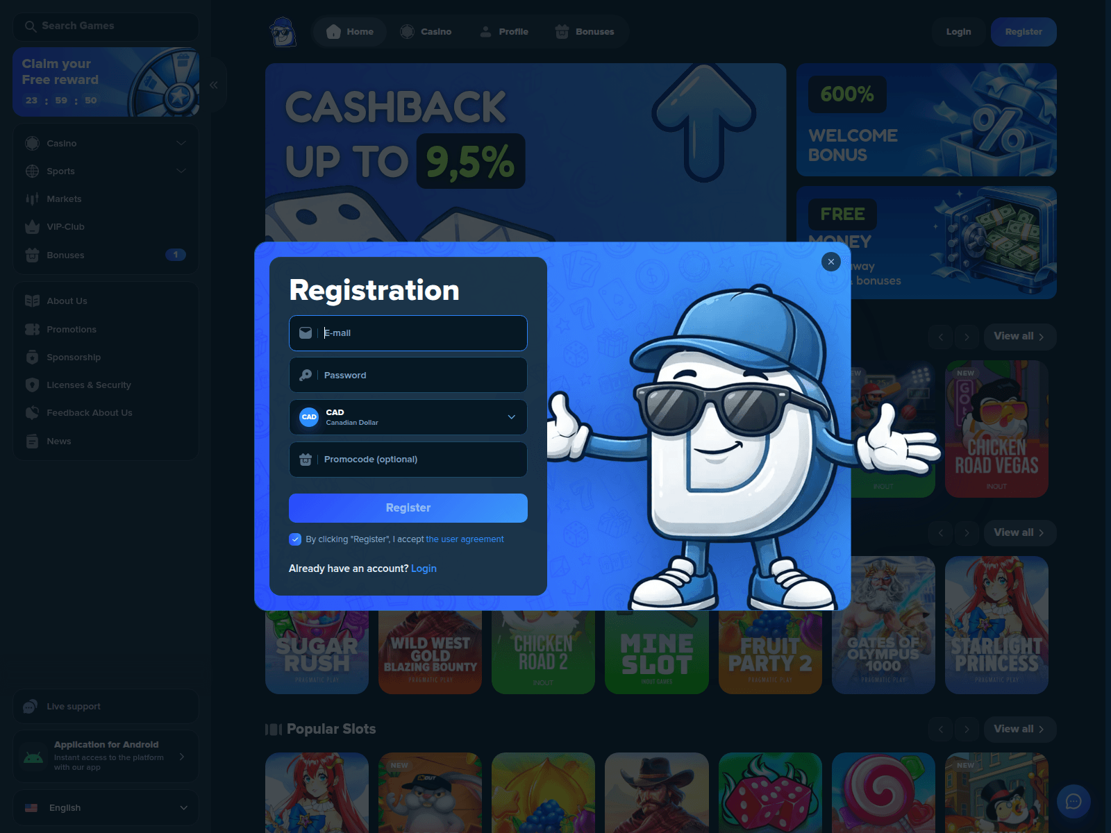 Screenshot of spinforgechain.com