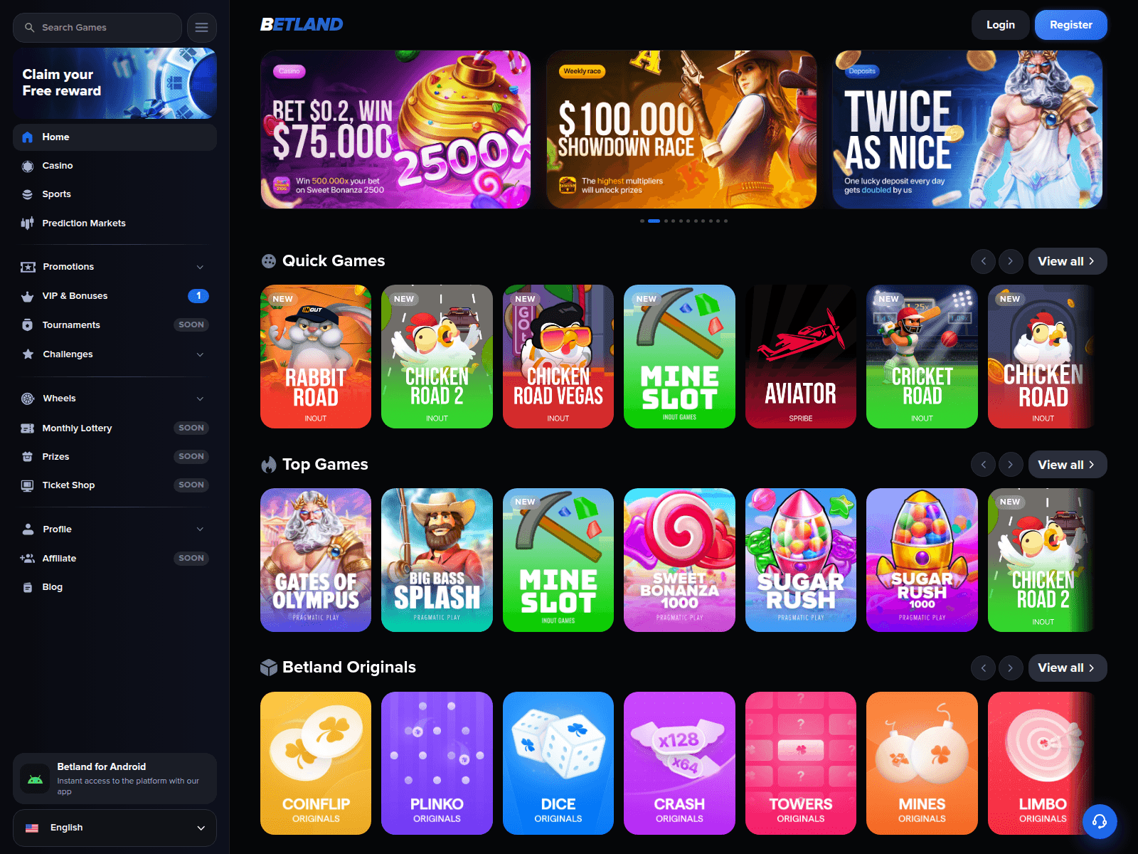 Screenshot of betland.top