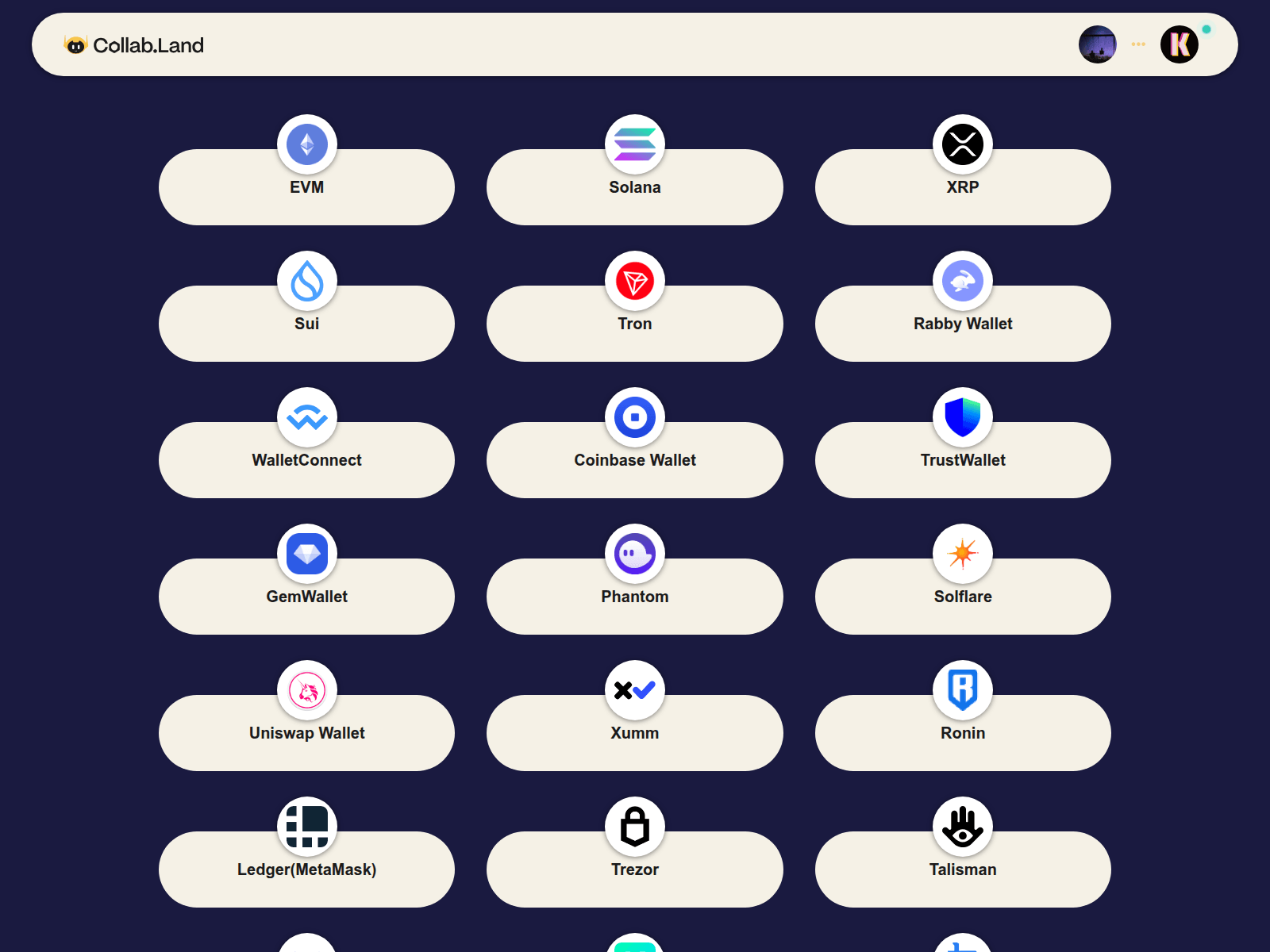 Screenshot of lc-collab.land