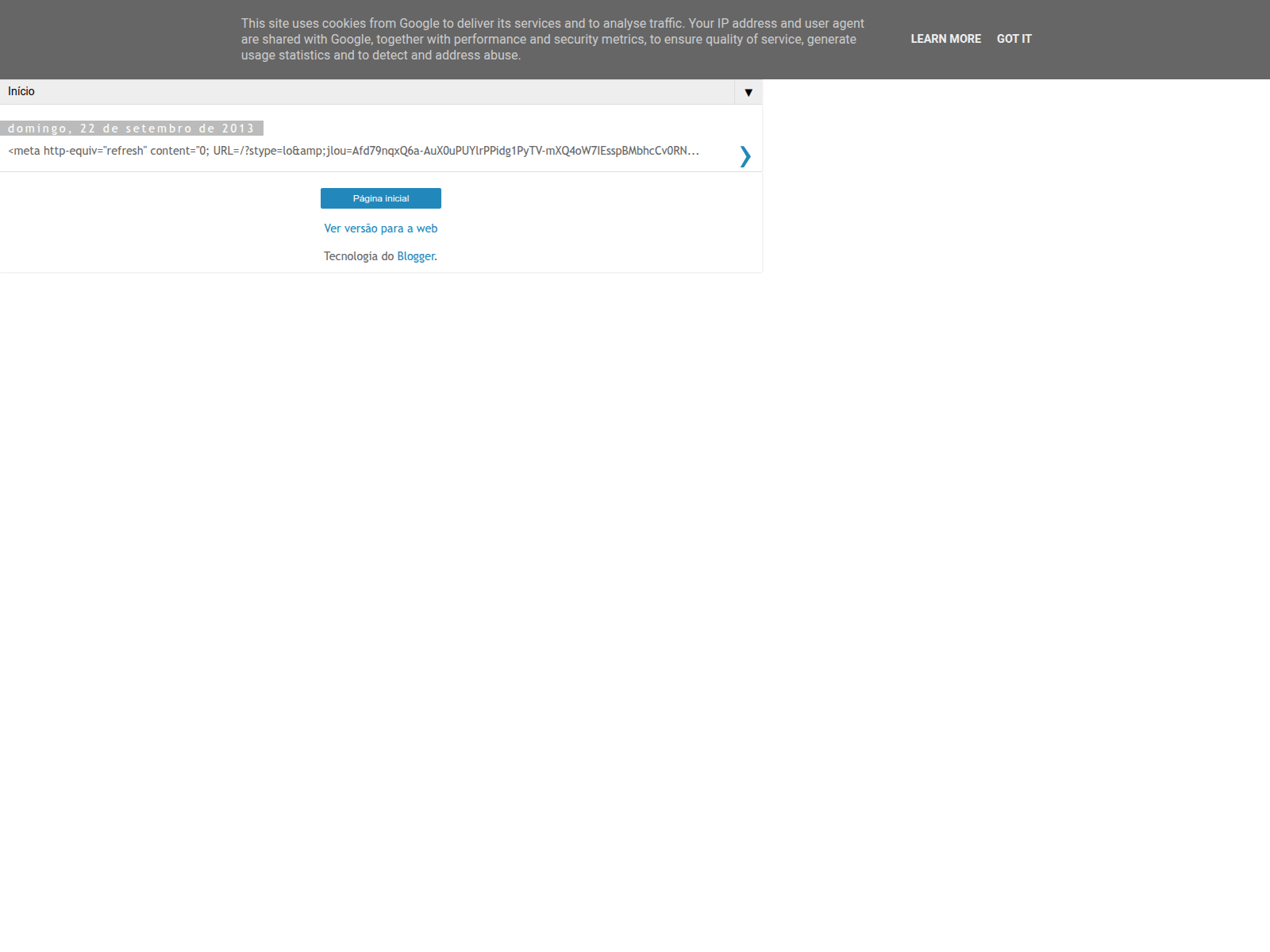 Screenshot of facebook-interface.blogspot.com