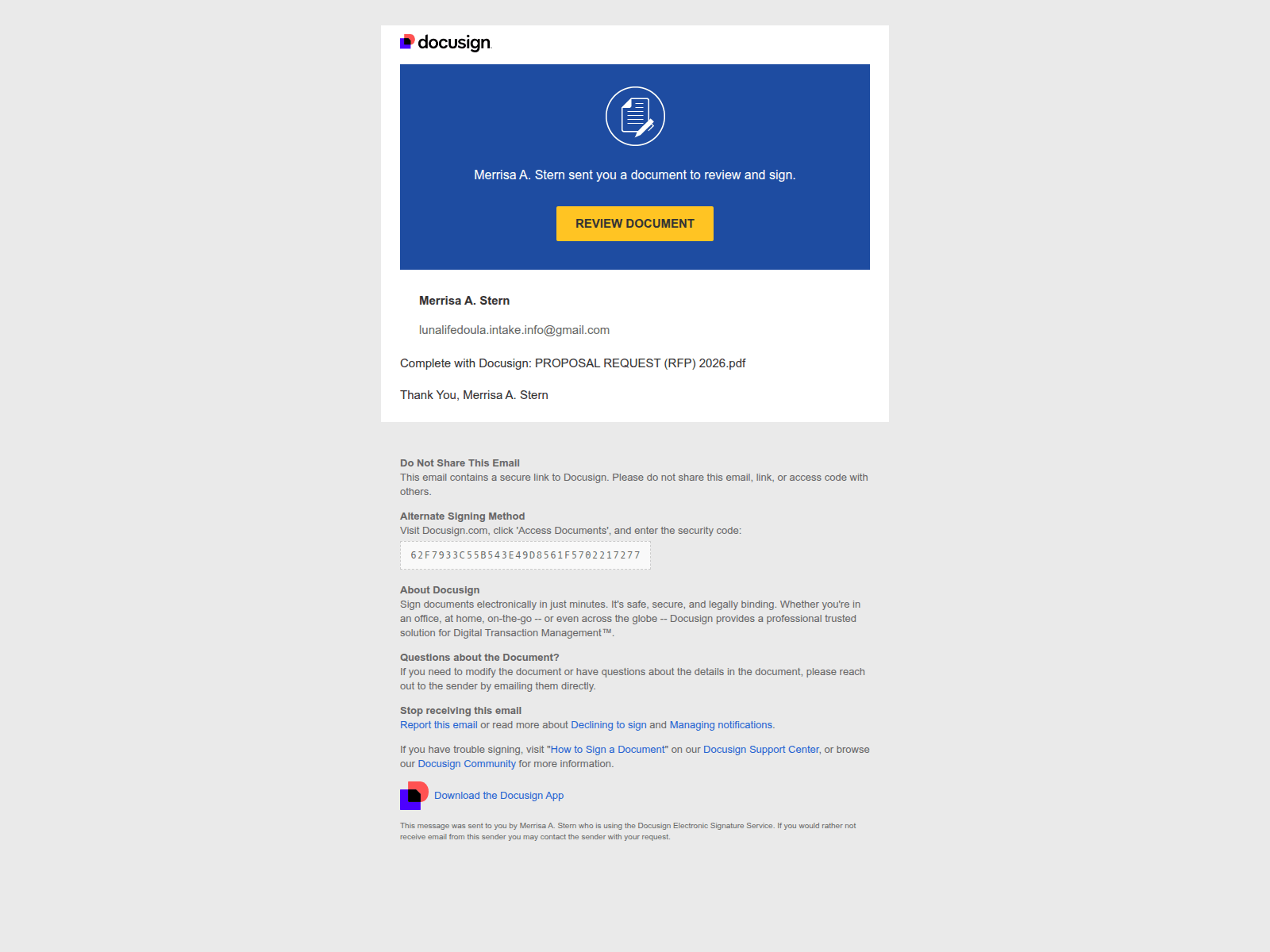 Screenshot of docusign-server.github.io