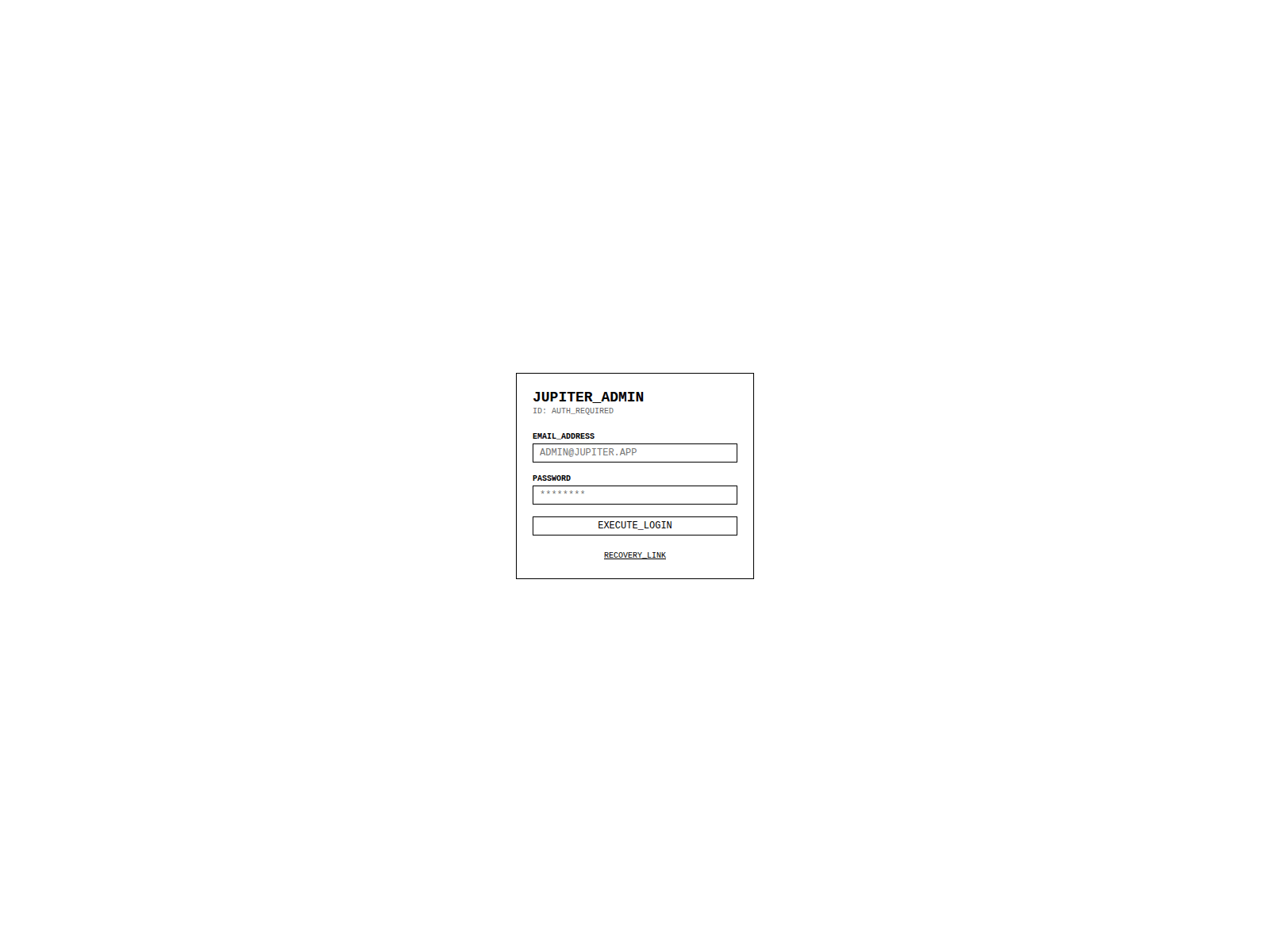 Screenshot of admin.jupiterpod.com