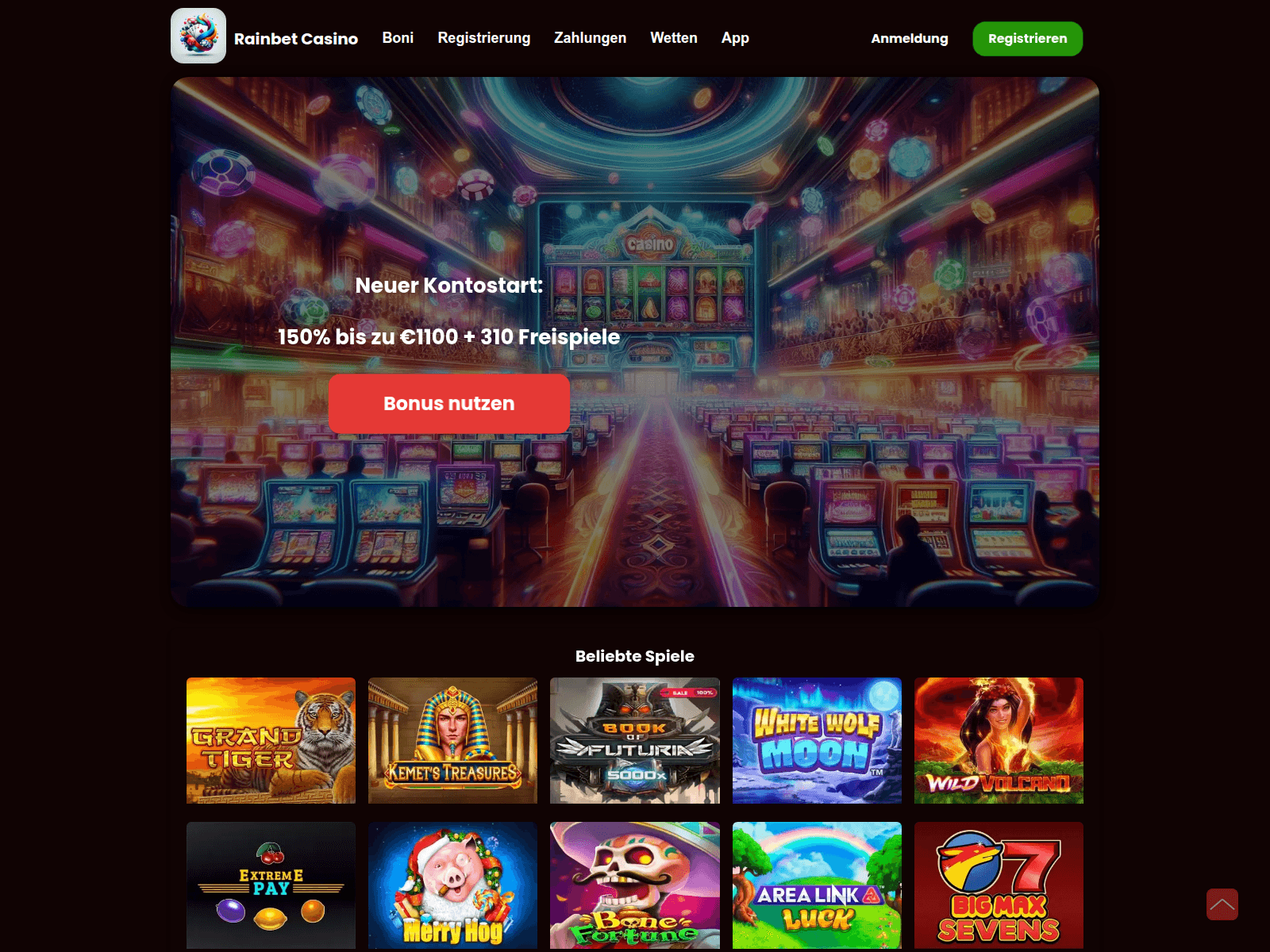 Screenshot of rain-bet.de.com