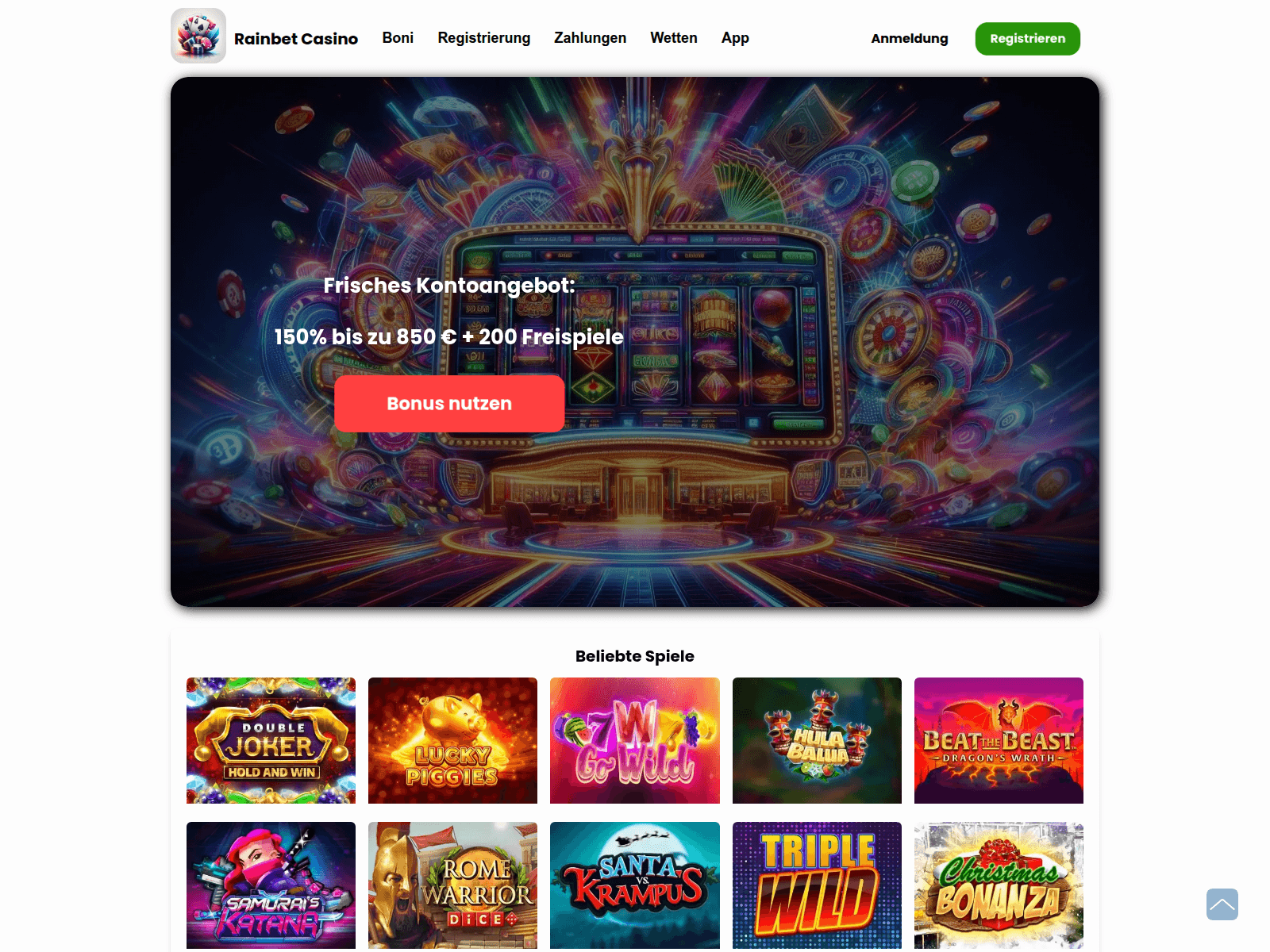 Screenshot of rain-bet.eu.com