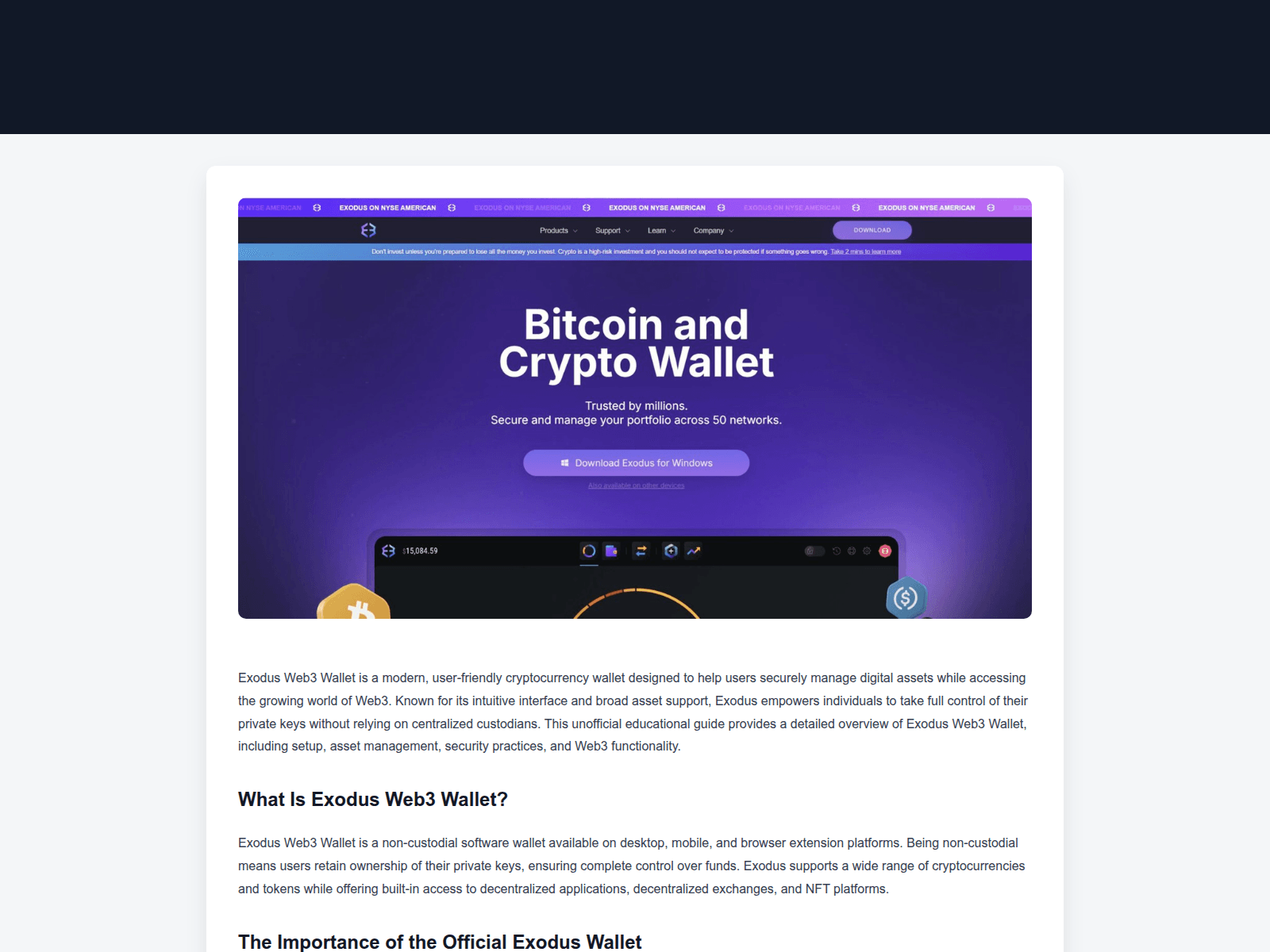 Screenshot of exodas-web3-started.wasmer.app