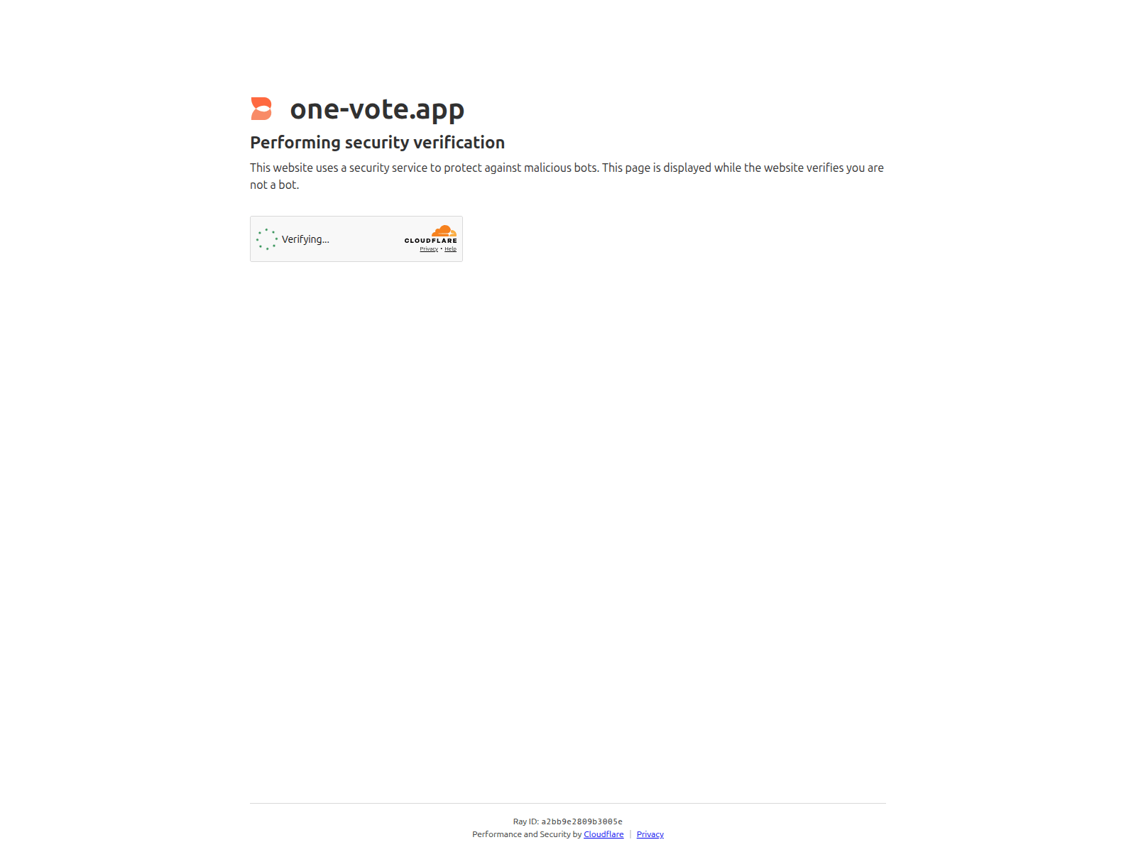 Screenshot of one-vote.app