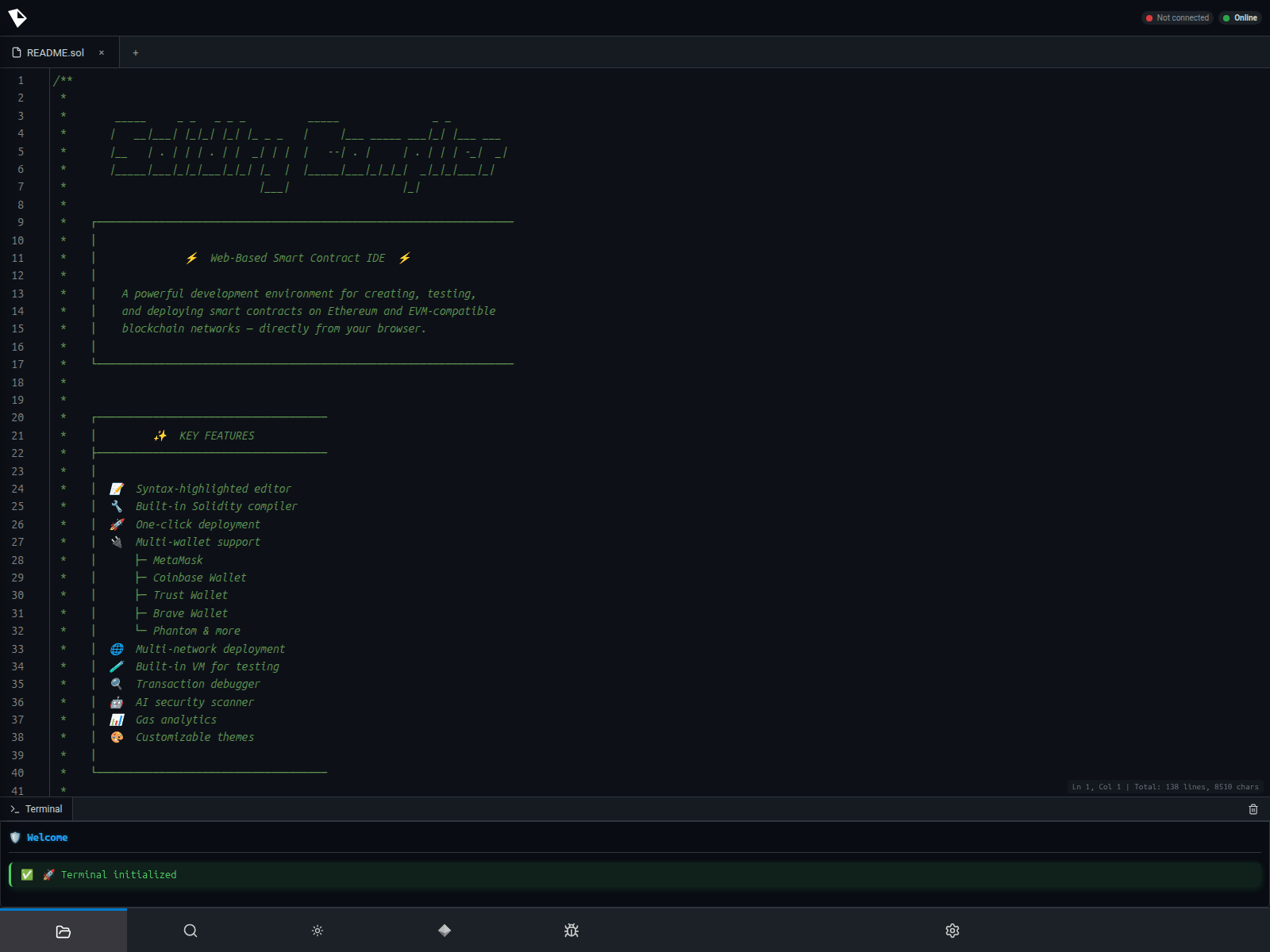 Screenshot of etherecompile.org