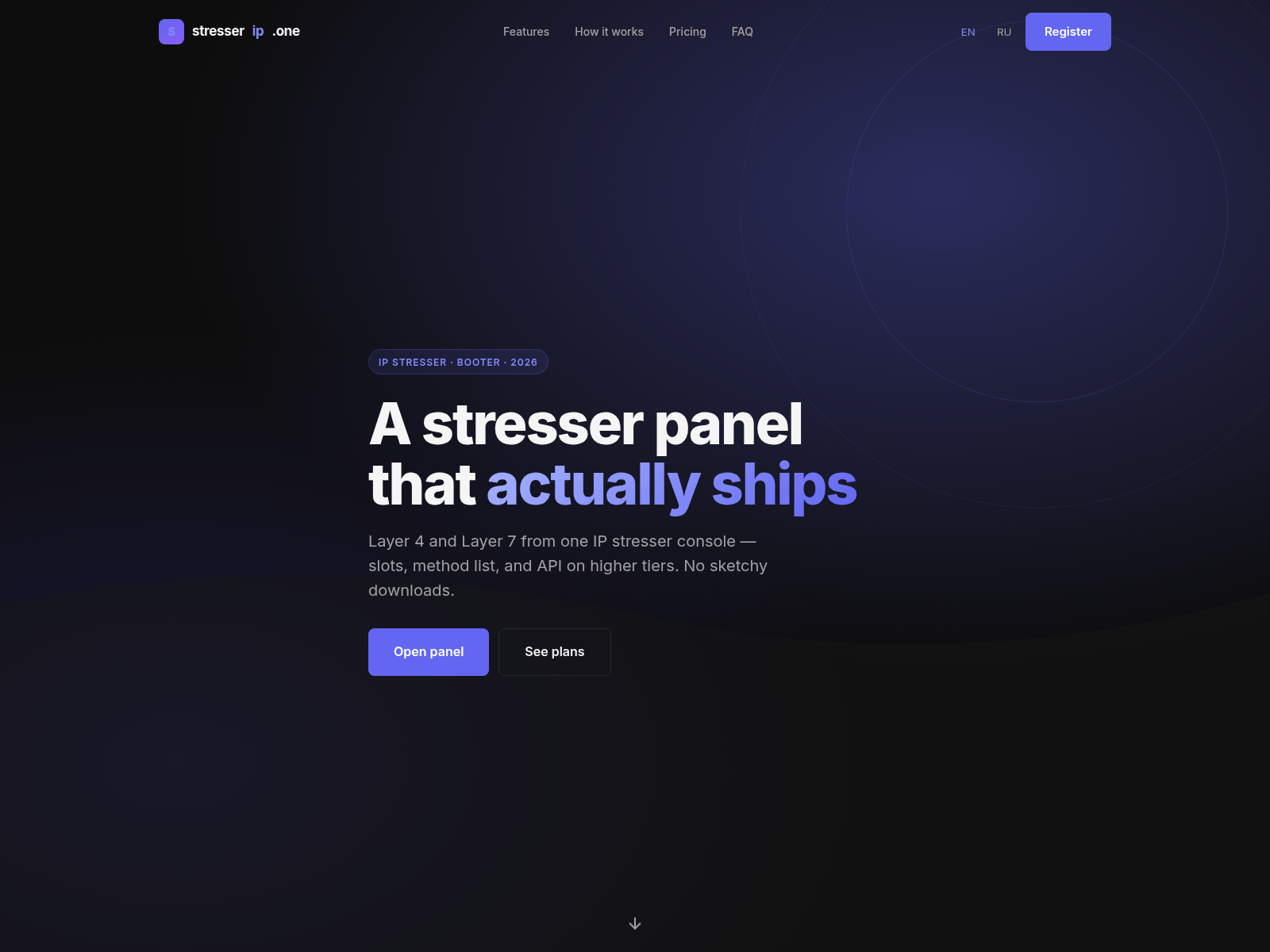 Screenshot of stresserip.one