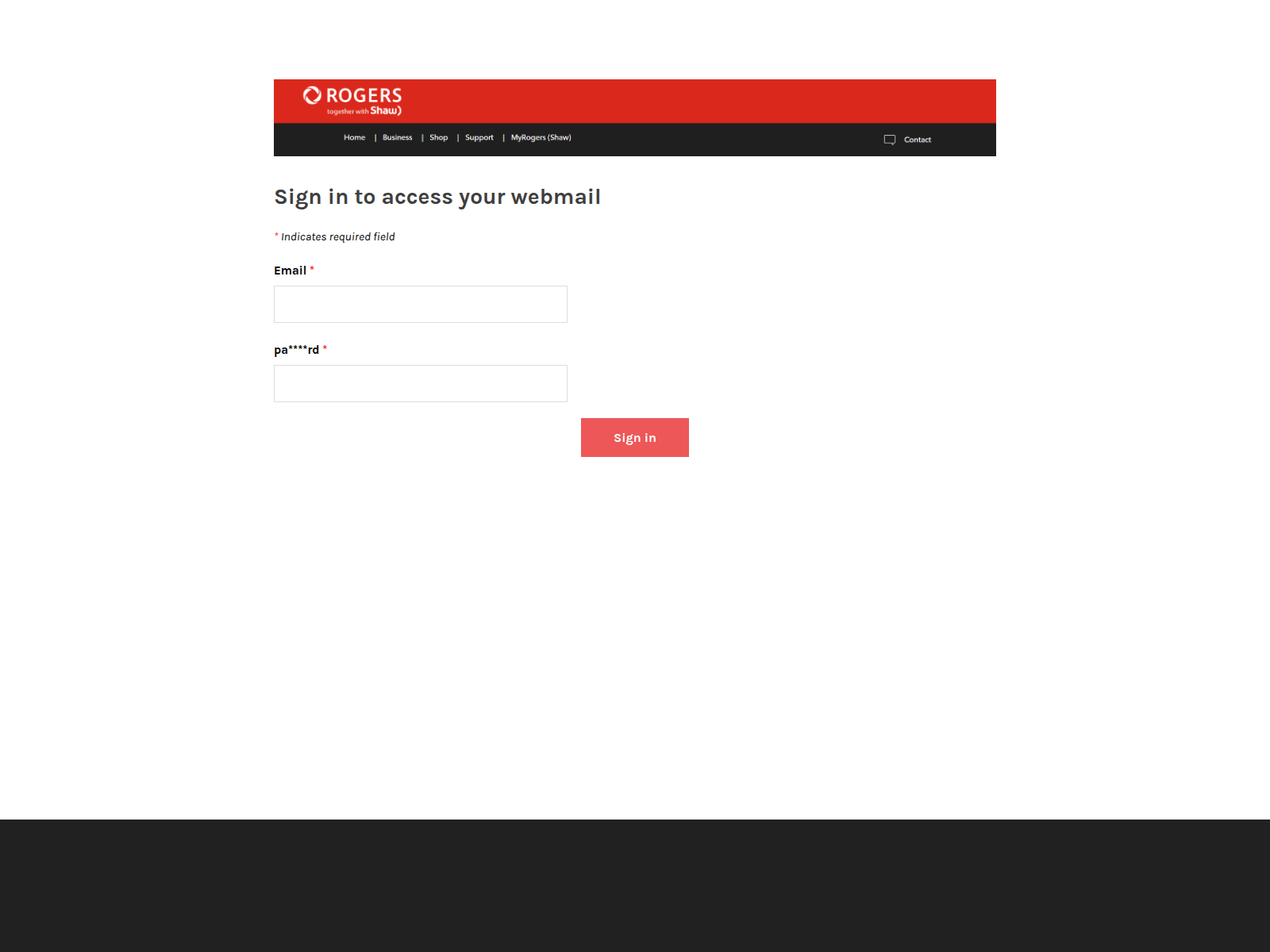 Screenshot of webmail-shaw-ca-source-webmail-poiu9ehuhe.weebly.com