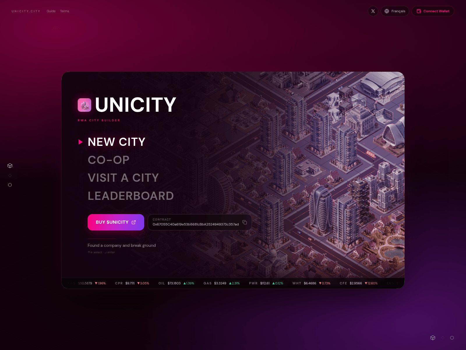 Screenshot of uniswap.city