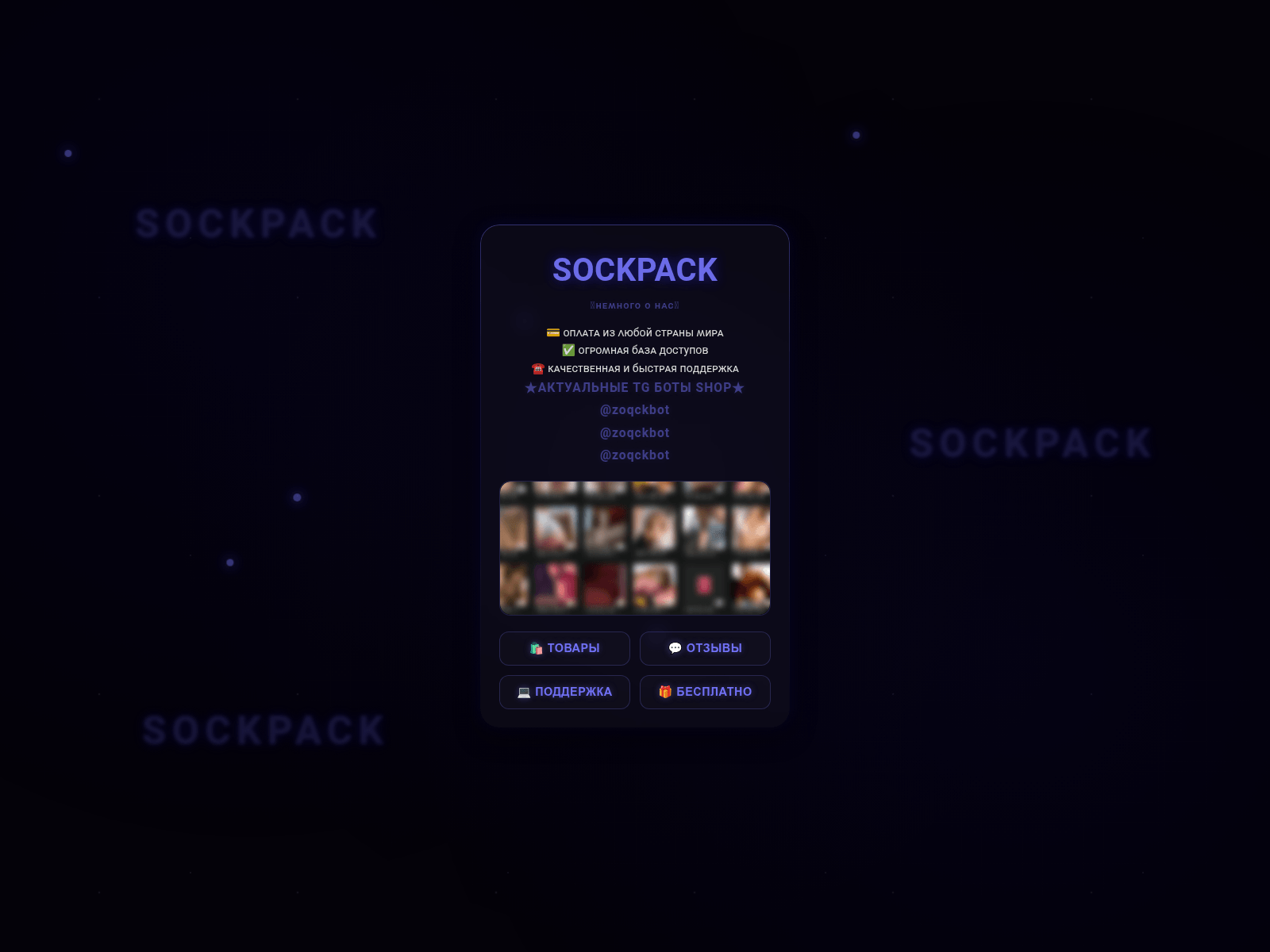 Screenshot of sockpack.top