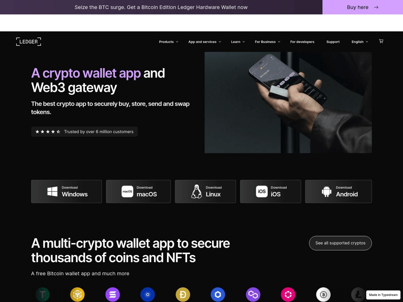 Screenshot of docs-ledger-live-feq.typedream.app