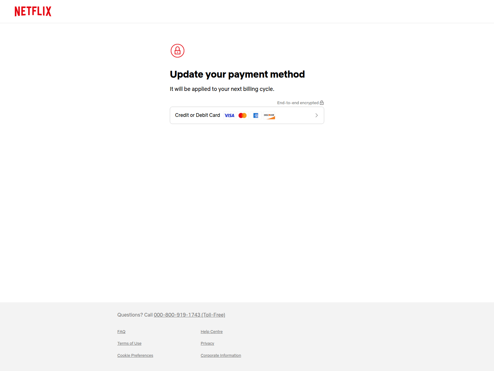 Screenshot of update-netflix.com