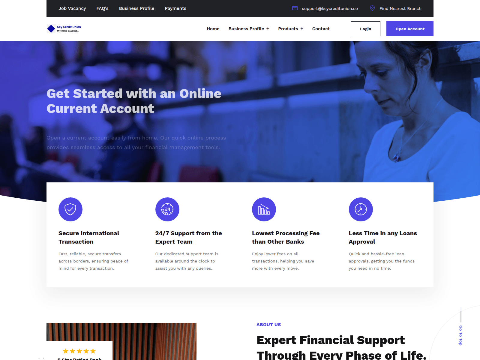 Screenshot of keycreditunion.co