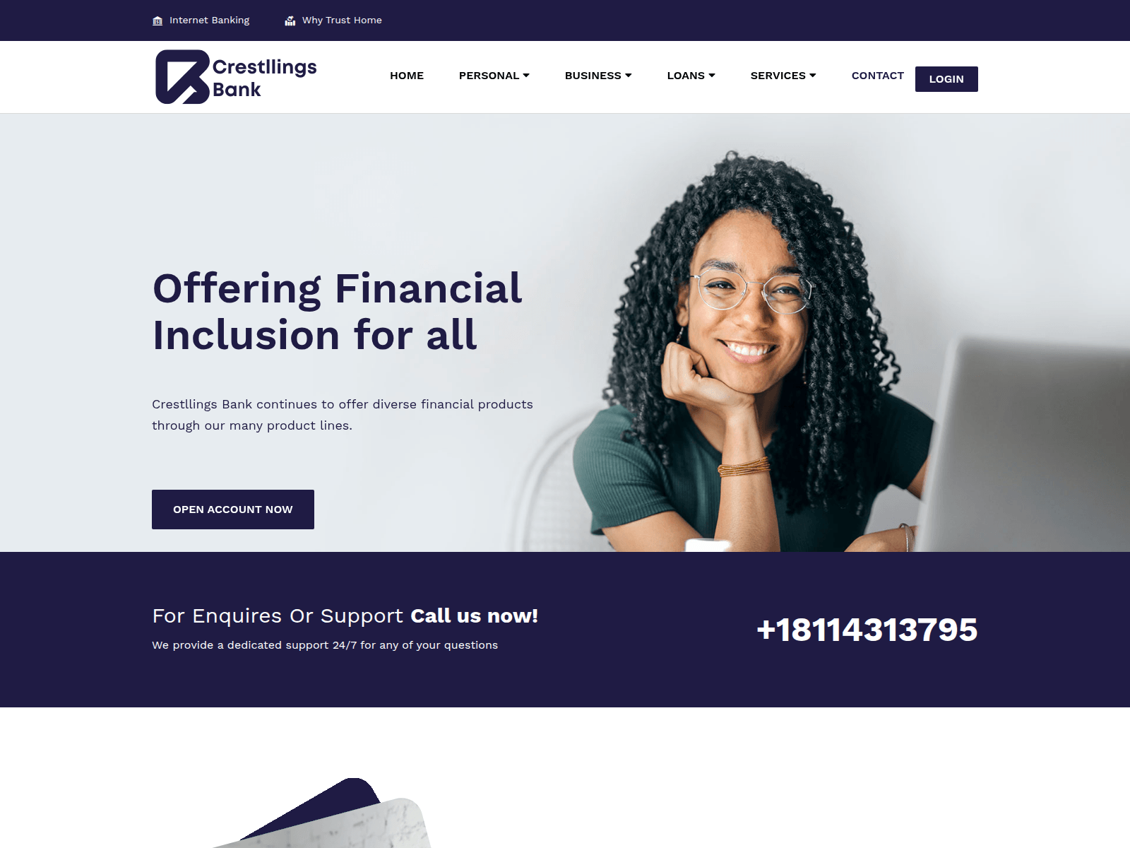 Screenshot of crestllings.com