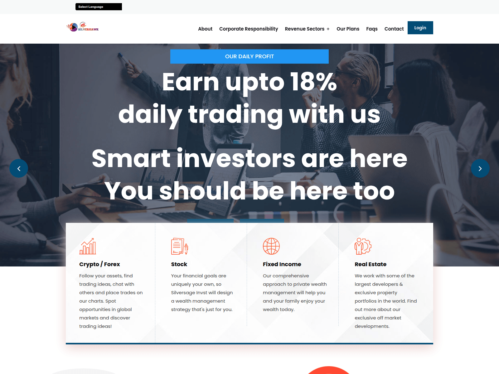 Screenshot of silversageinvst.org