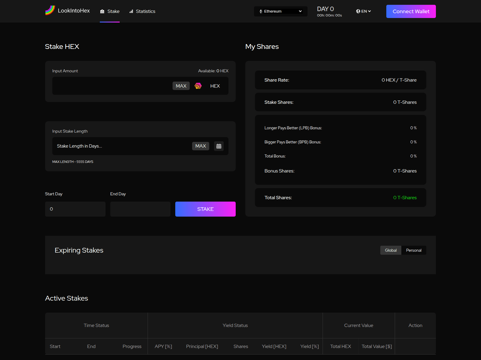 Screenshot of hex-ui.pages.dev