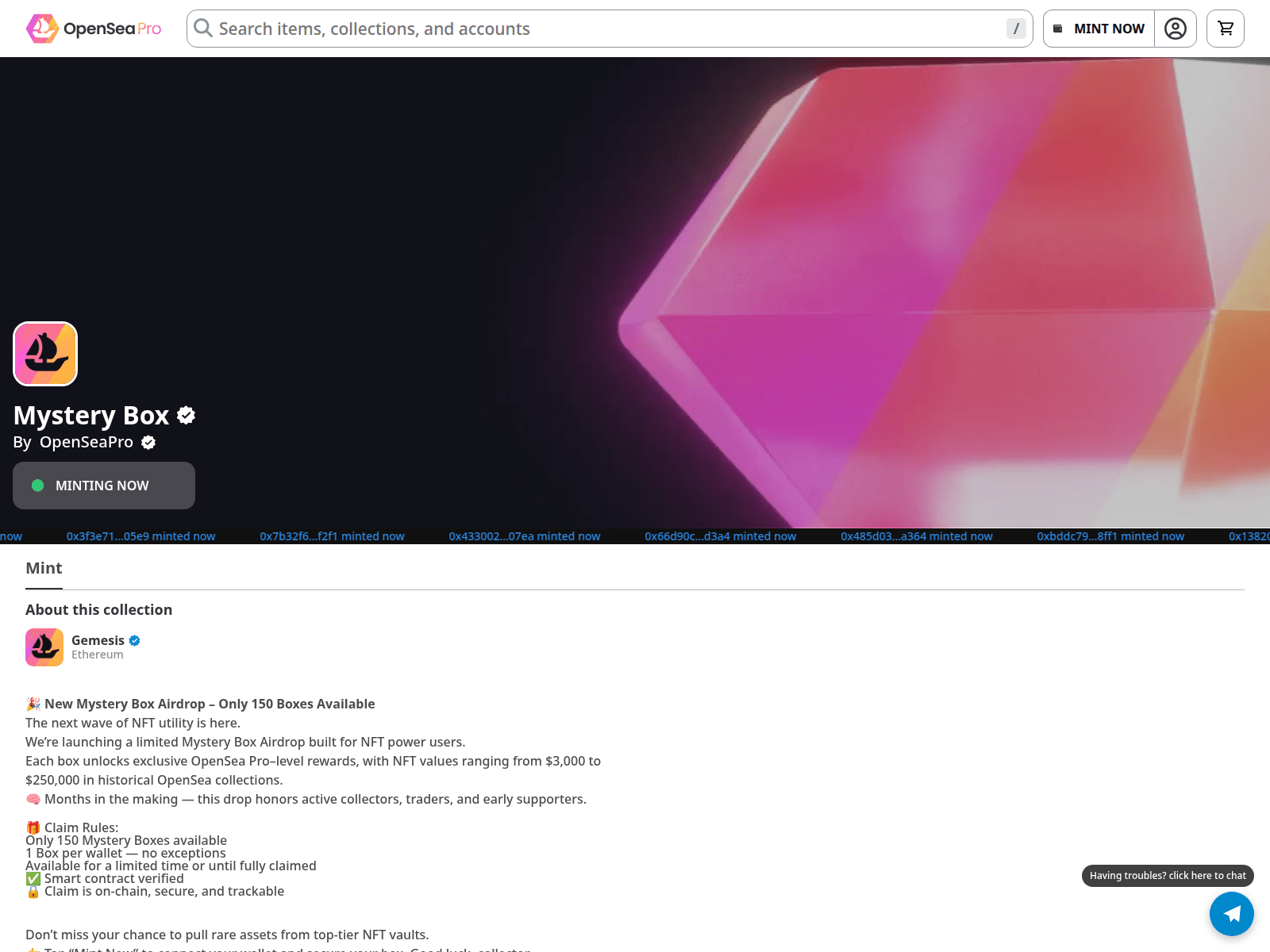 Screenshot of opensea-io-live.netlify.app