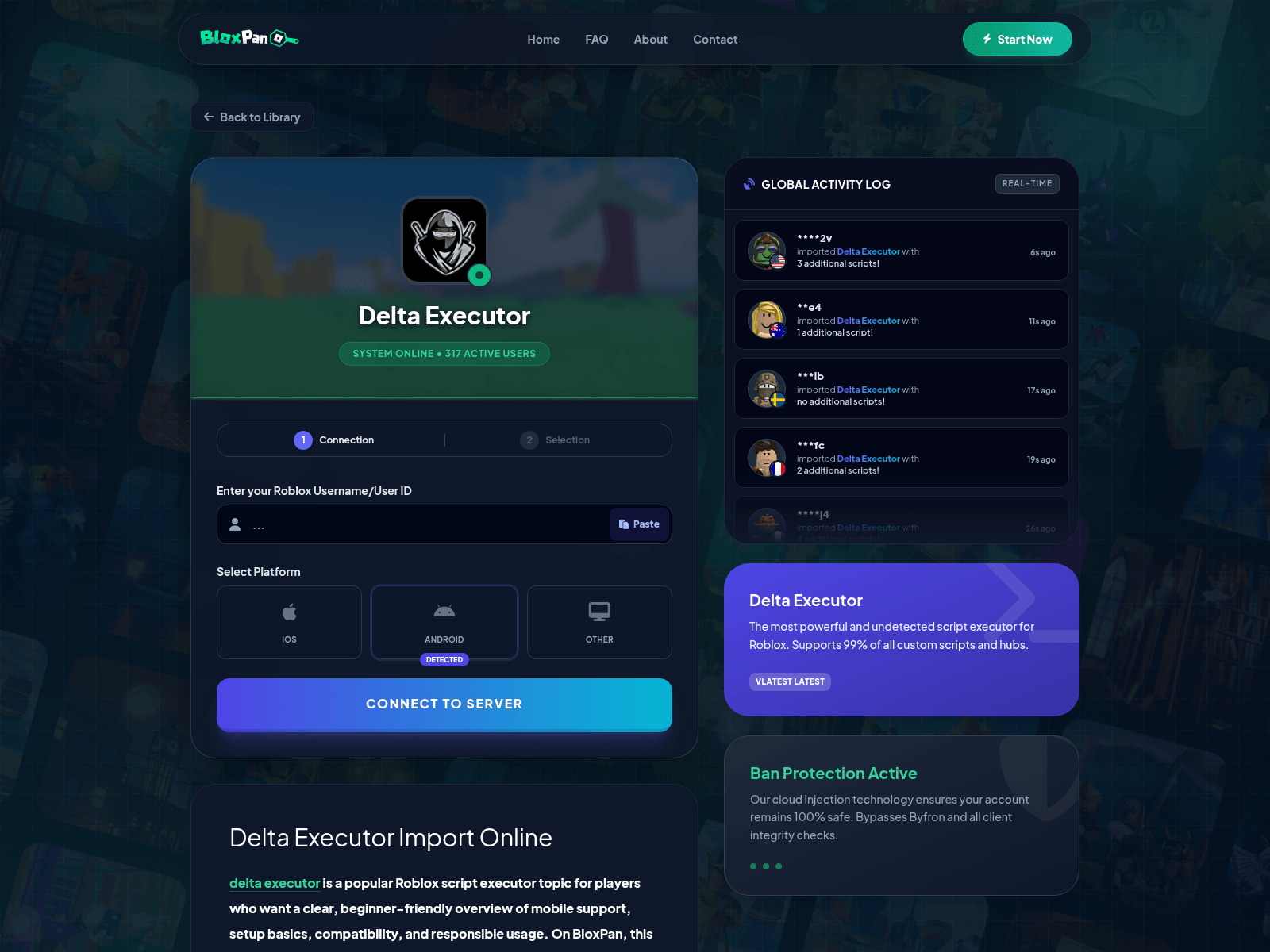 Screenshot of bloxpan.com