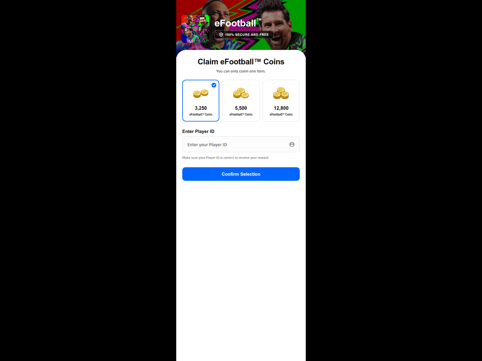 Screenshot of efootballcoins.com