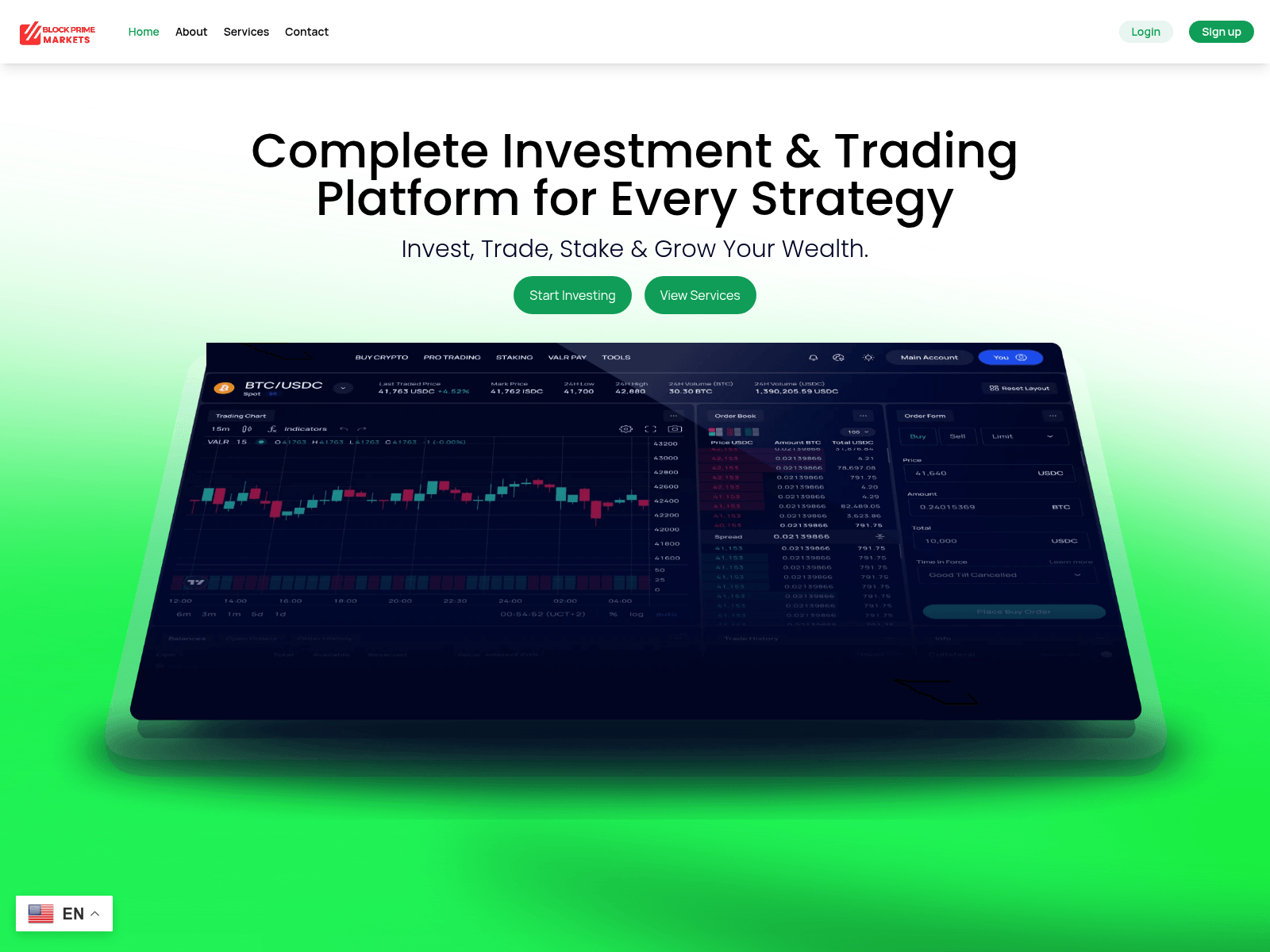 Screenshot of blockprimemarkets.com